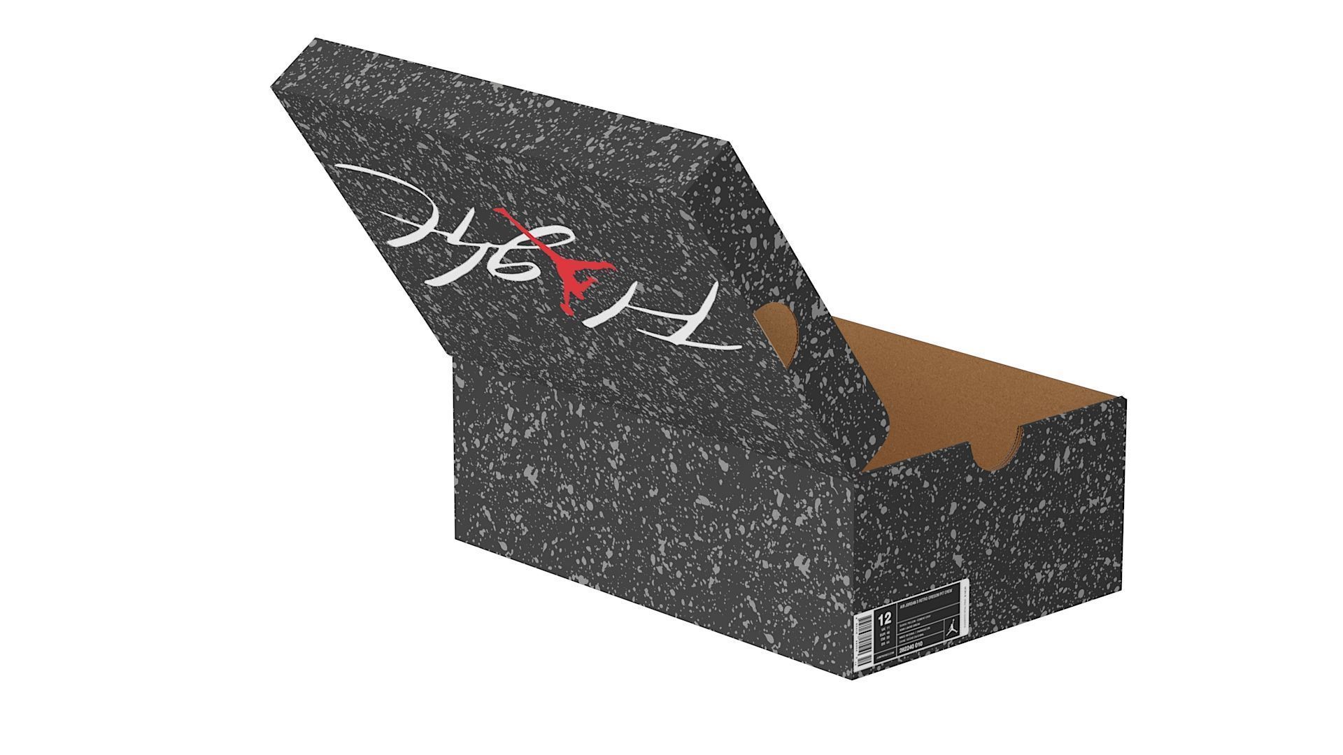 Jordan Box PBR 11 Low-poly 3D model_3
