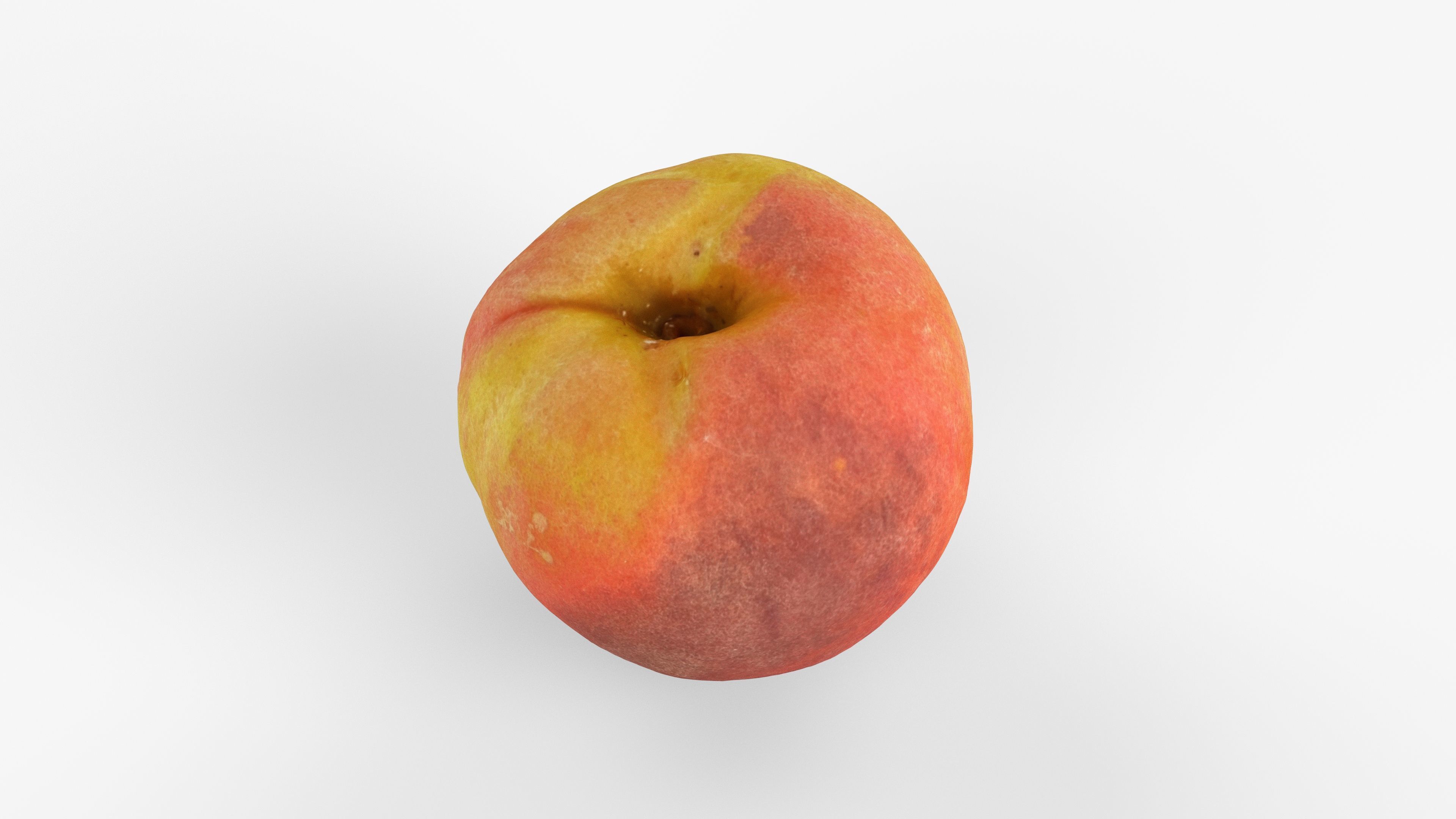 Photorealistic 3D scan of peach Low-poly 3D model_3