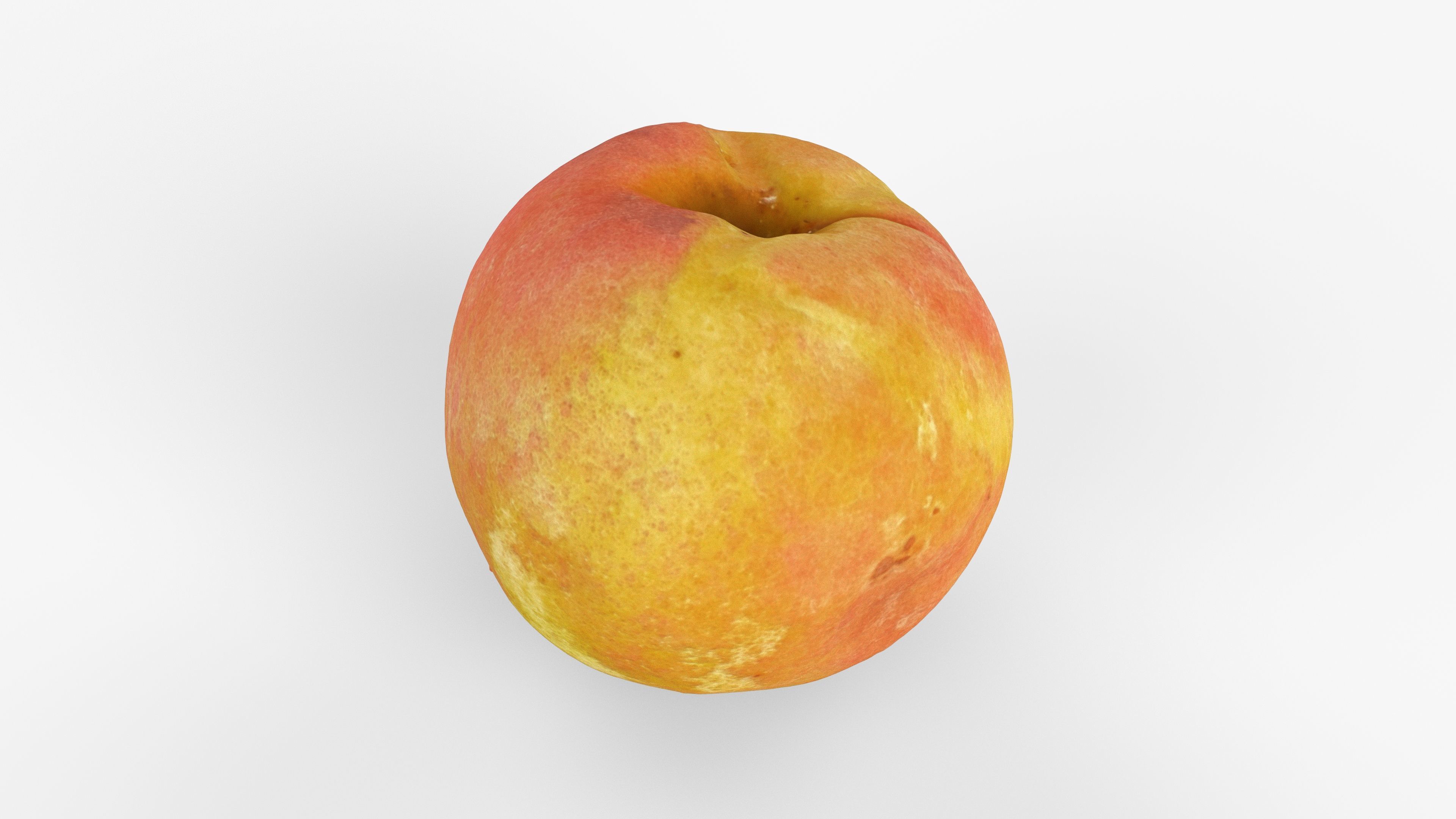 Photorealistic 3D scan of peach Low-poly 3D model_5