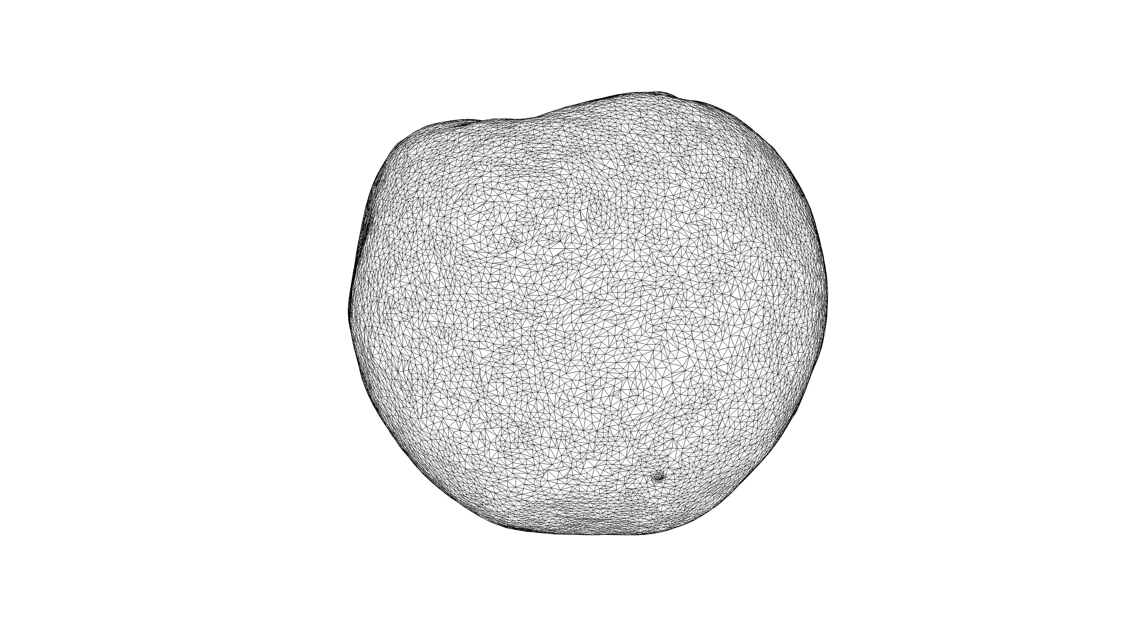 Photorealistic 3D scan of peach Low-poly 3D model_21