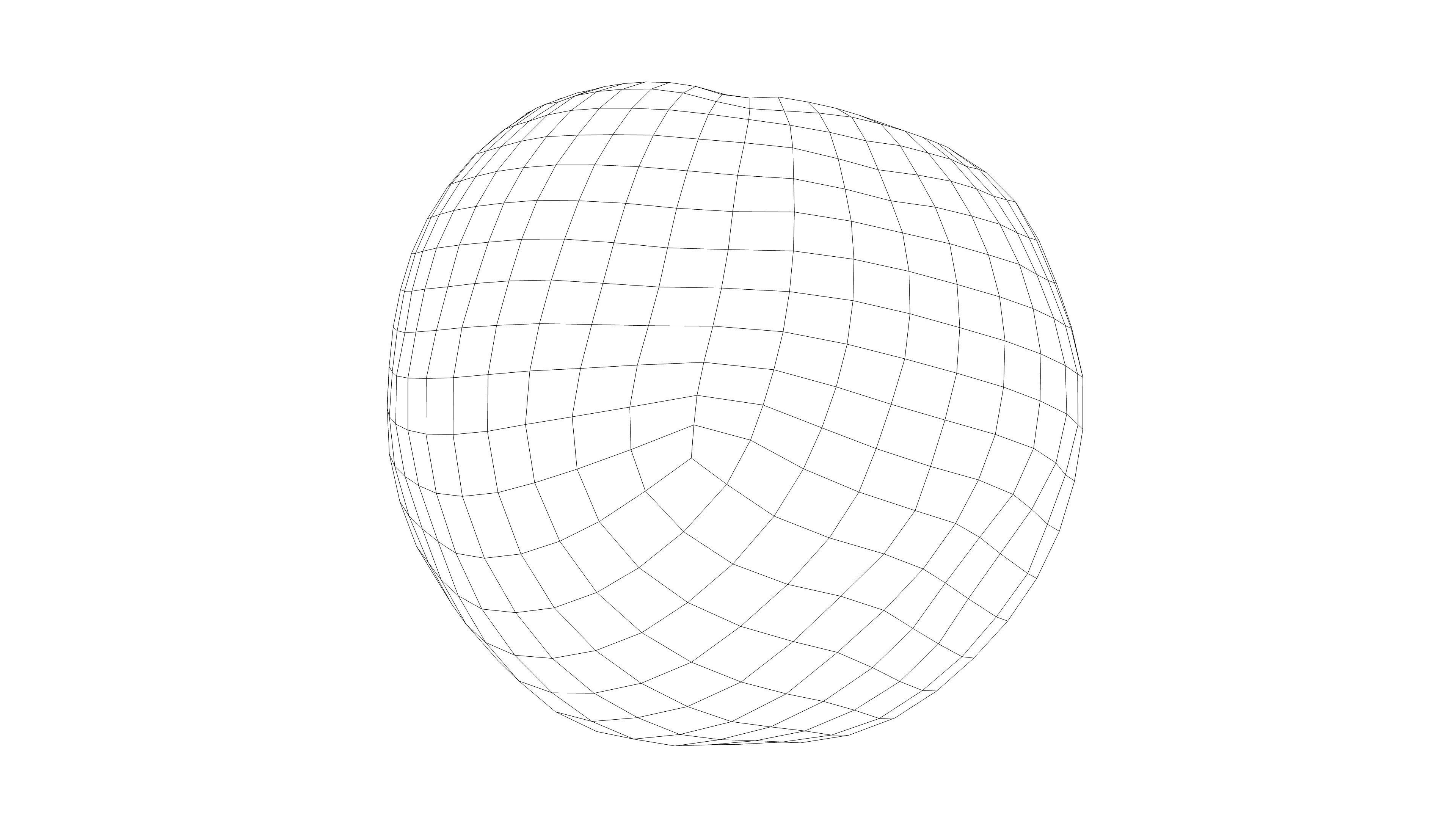 Photorealistic 3D scan of peach Low-poly 3D model_15