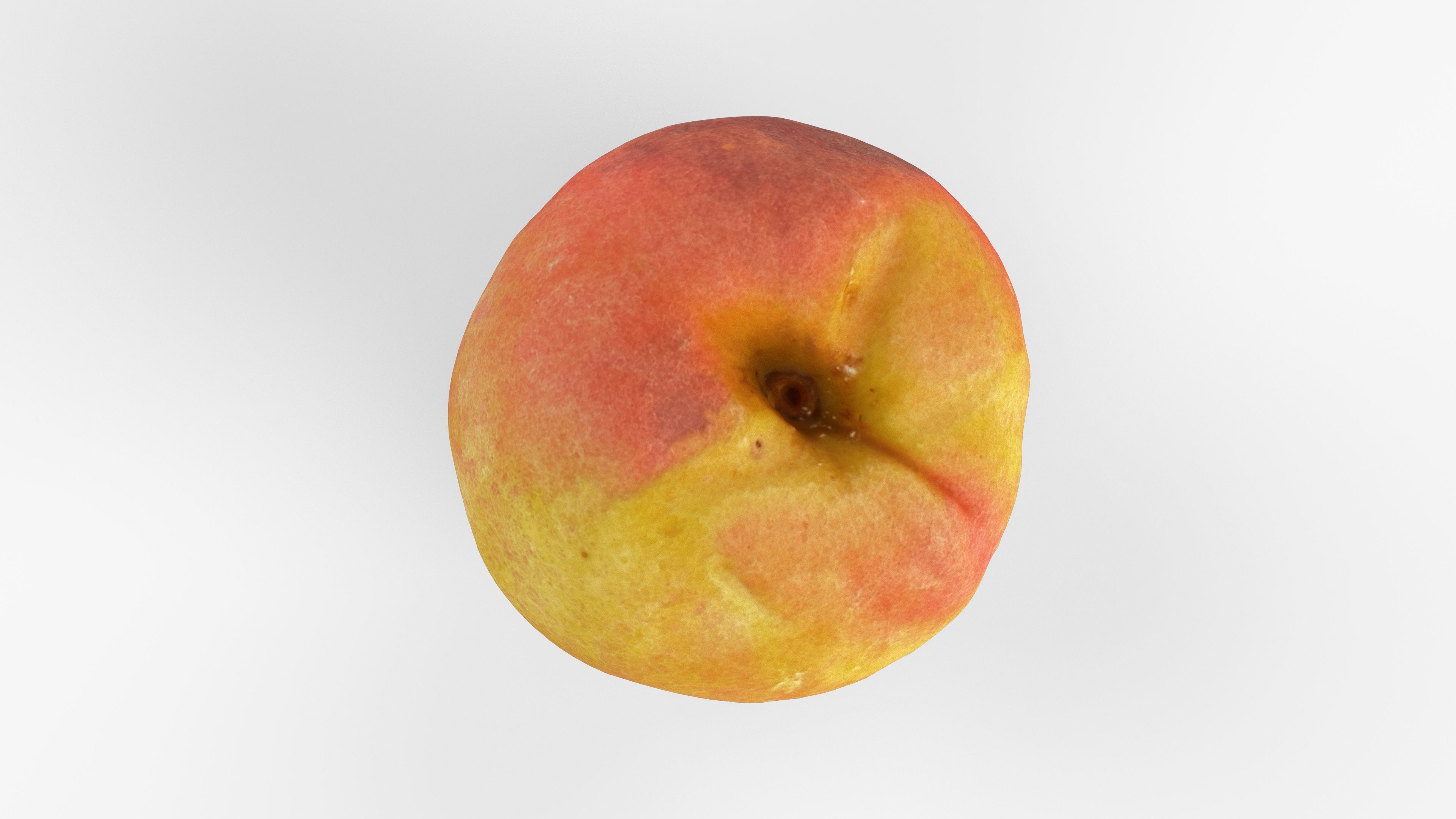 Photorealistic 3D scan of peach Low-poly 3D model_10