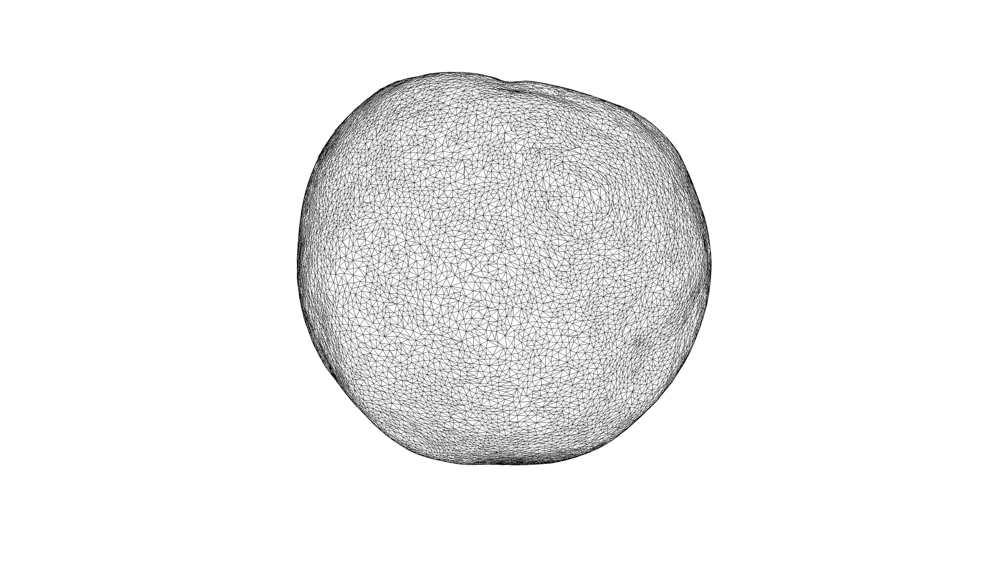 Photorealistic 3D scan of peach Low-poly 3D model_23