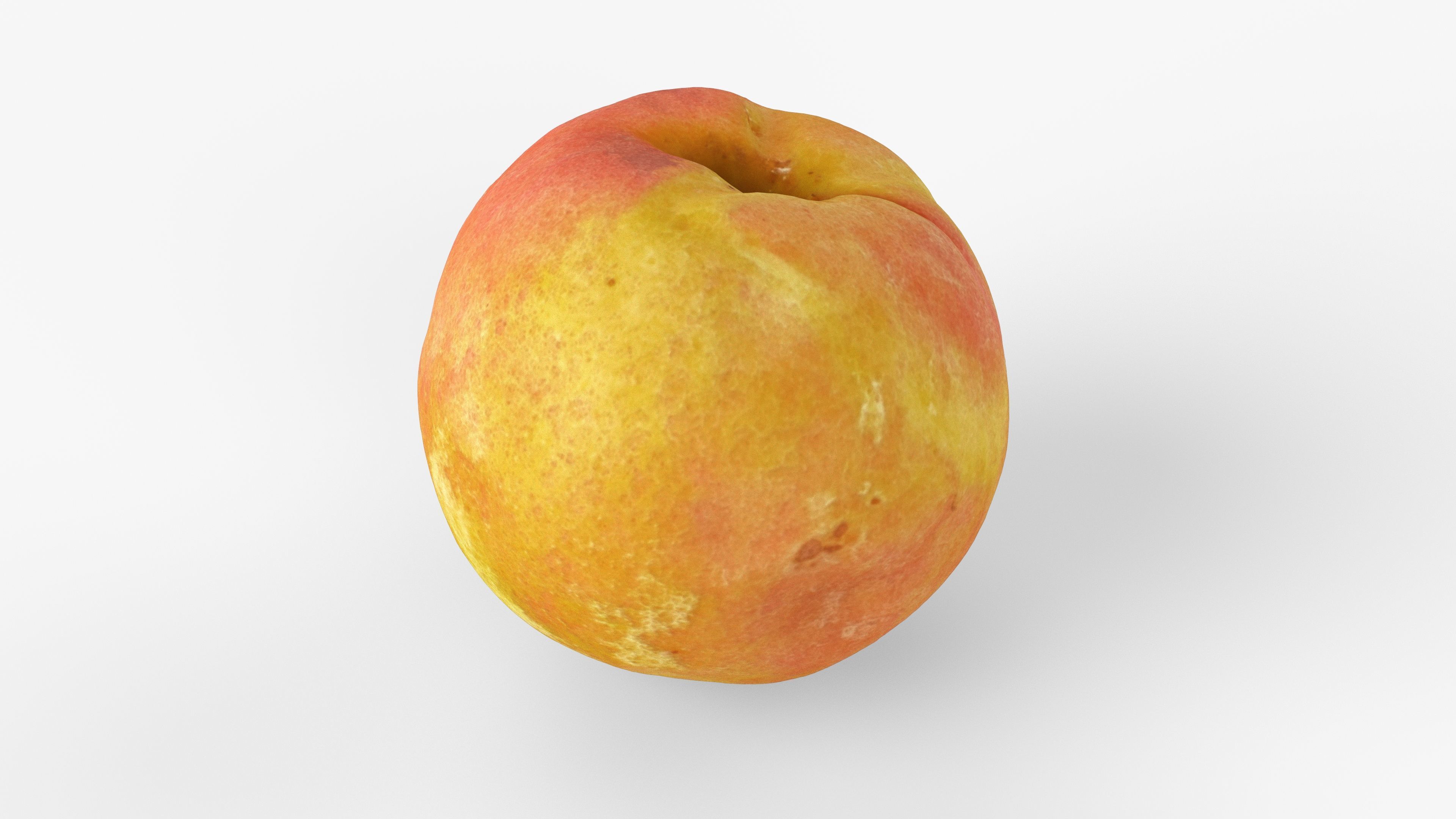 Photorealistic 3D scan of peach Low-poly 3D model_12