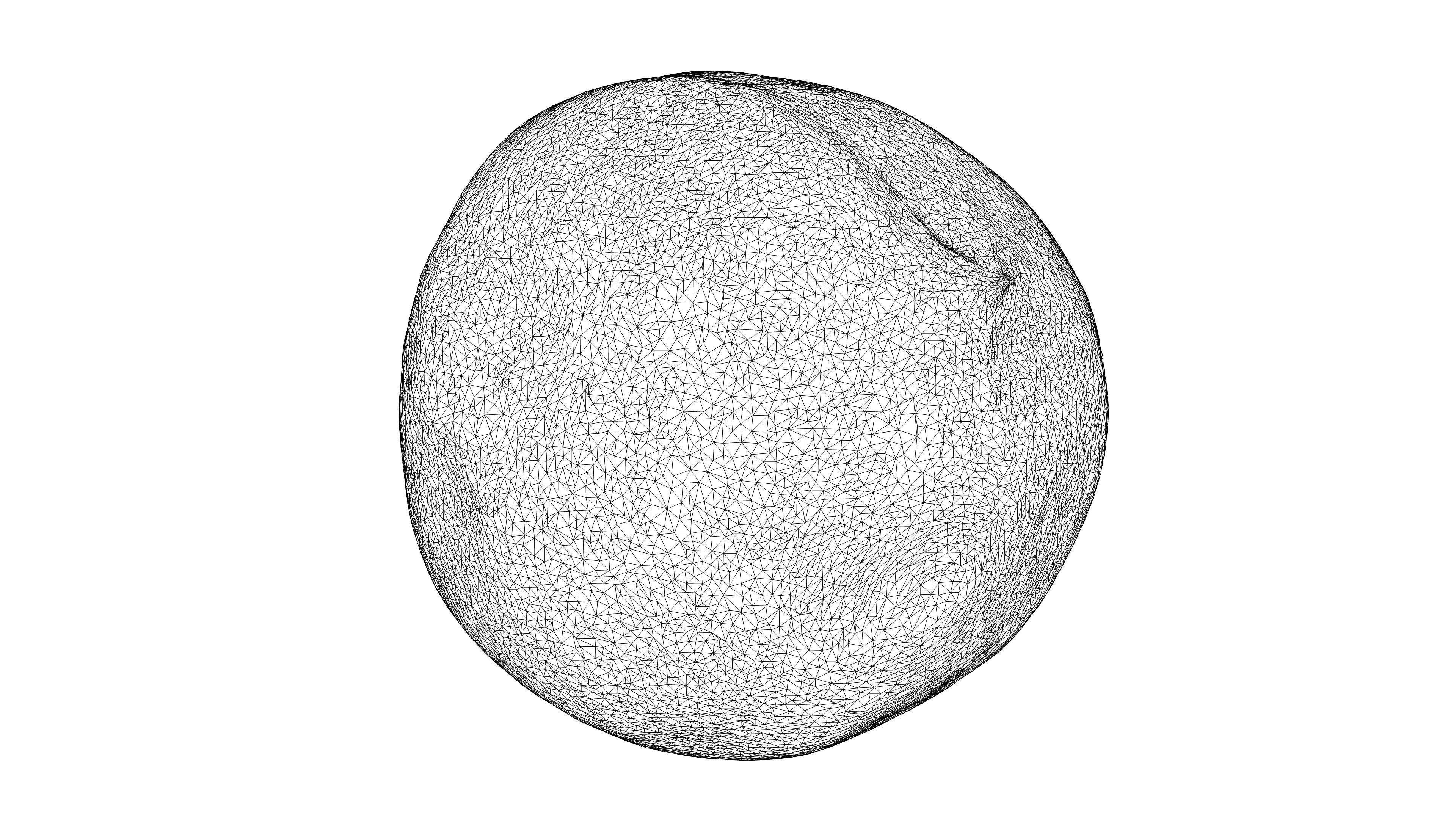 Photorealistic 3D scan of peach Low-poly 3D model_25