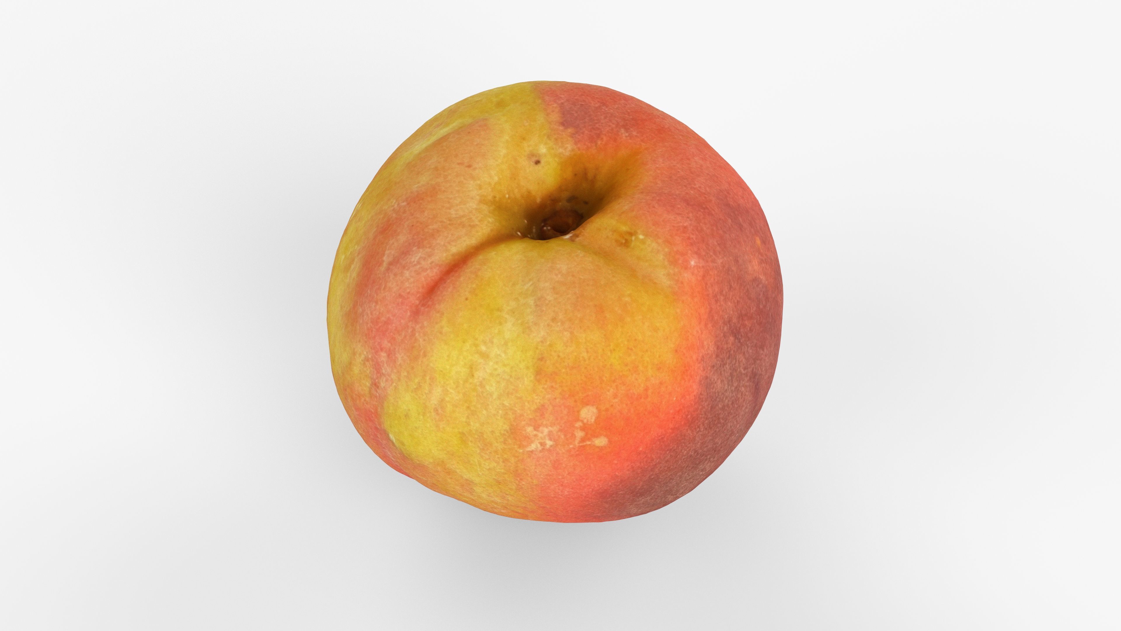 Photorealistic 3D scan of peach Low-poly 3D model_4