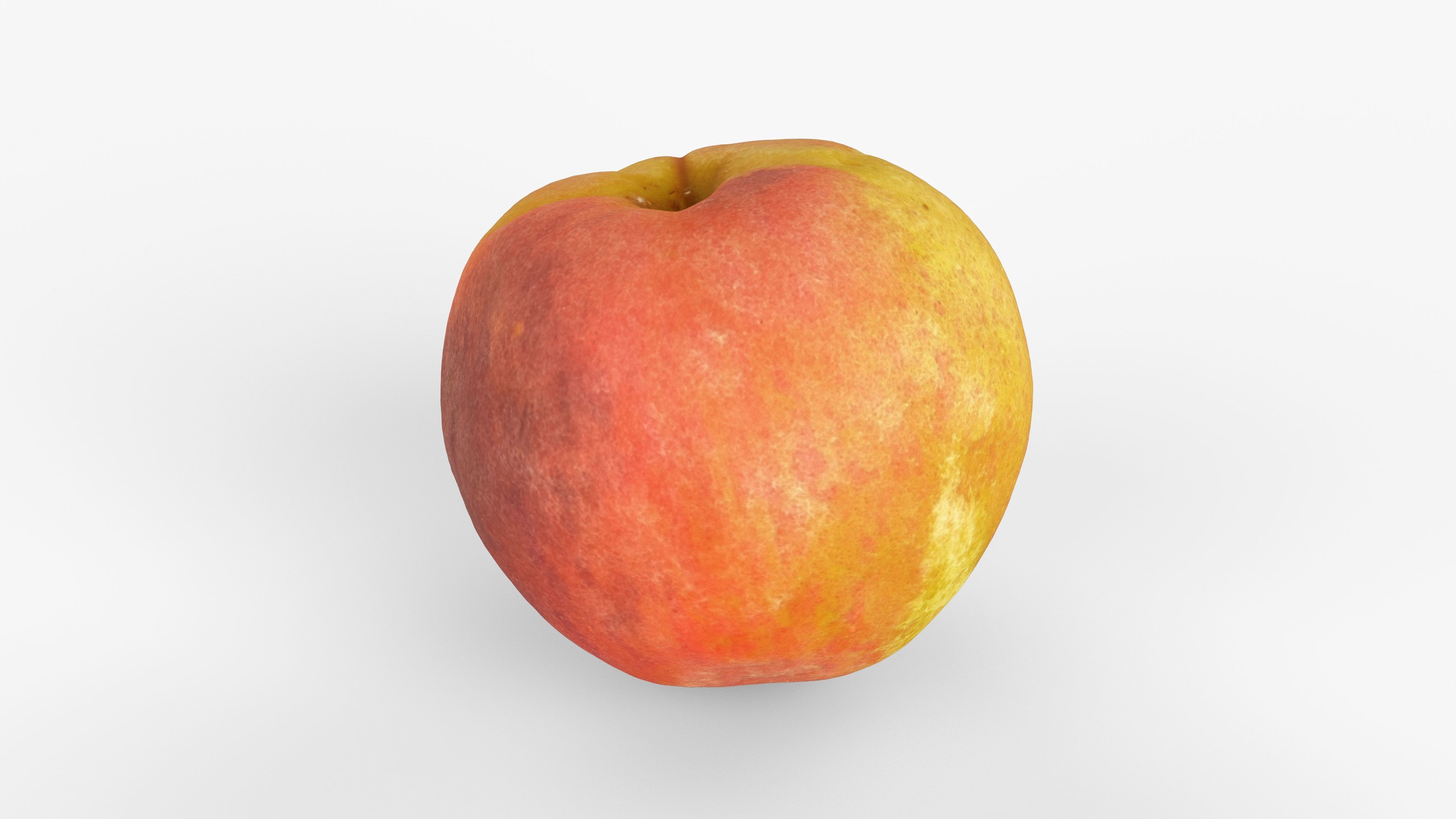 Photorealistic 3D scan of peach Low-poly 3D model_13