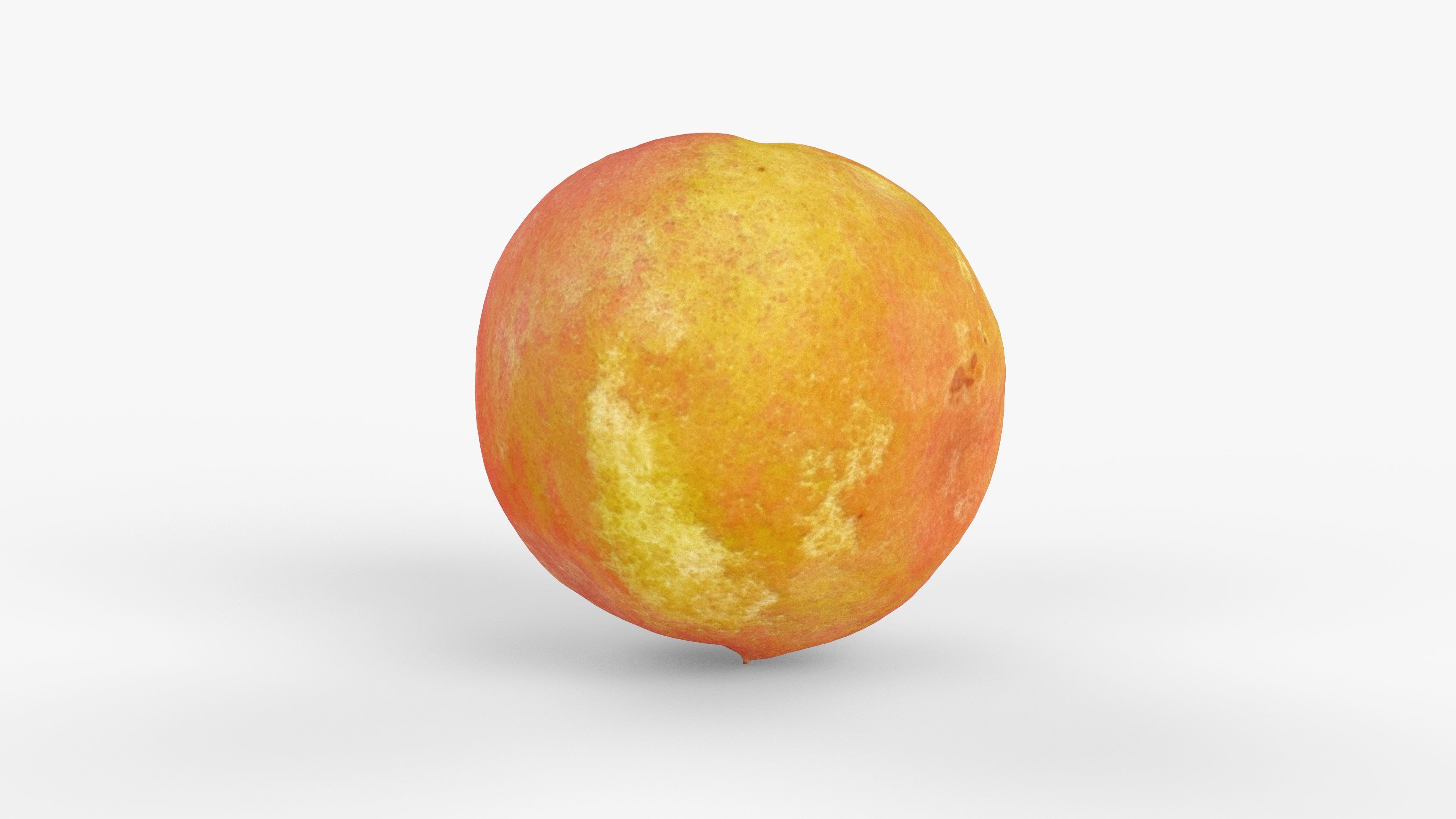 Photorealistic 3D scan of peach Low-poly 3D model_11