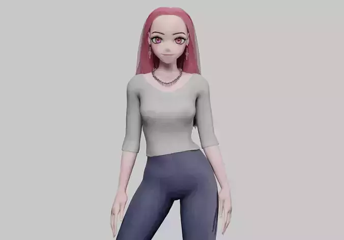 stylized anime girl V30135 