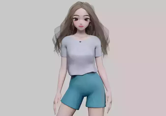 pretty anime girl V31352 