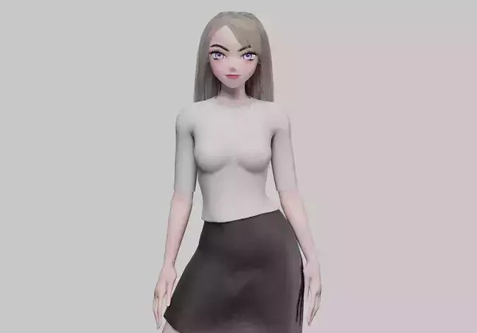 cute anime girl V32626 