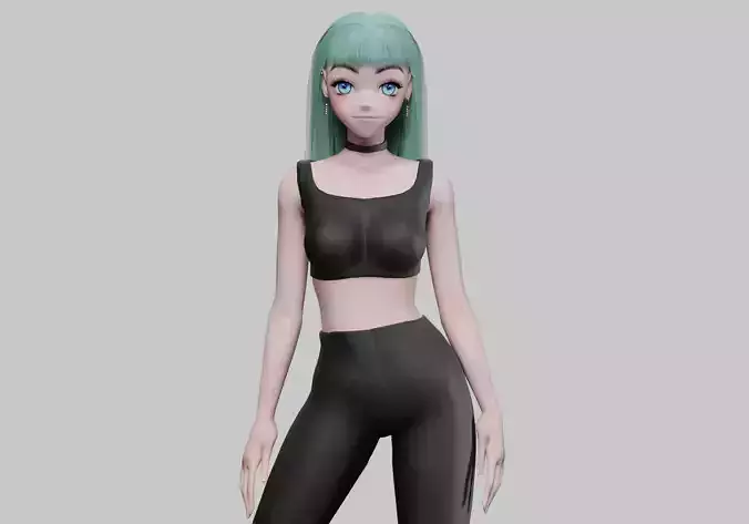 classic cute girl V27347 