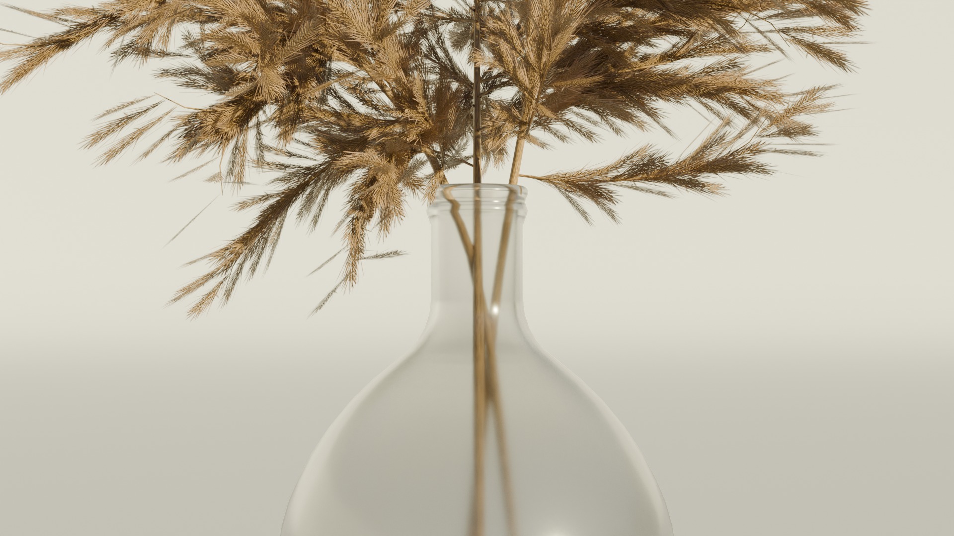 Reed in vase low-poly AR VR model Low-poly 3D model_2