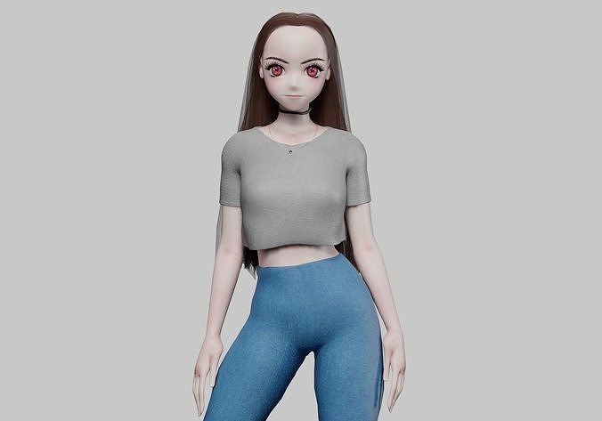 3D model Basic Standard girl V27774 VR / AR / low-poly | CGTrader