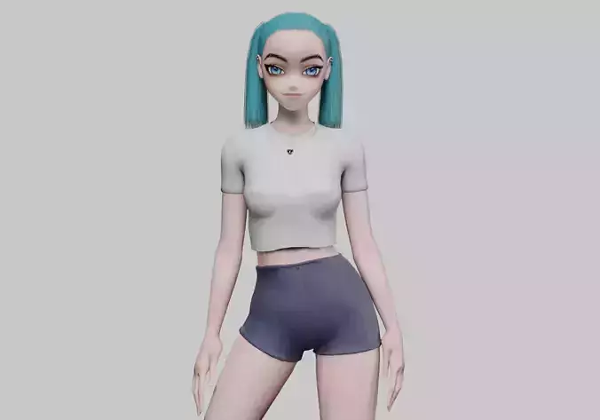 Basic anime girl V21301 