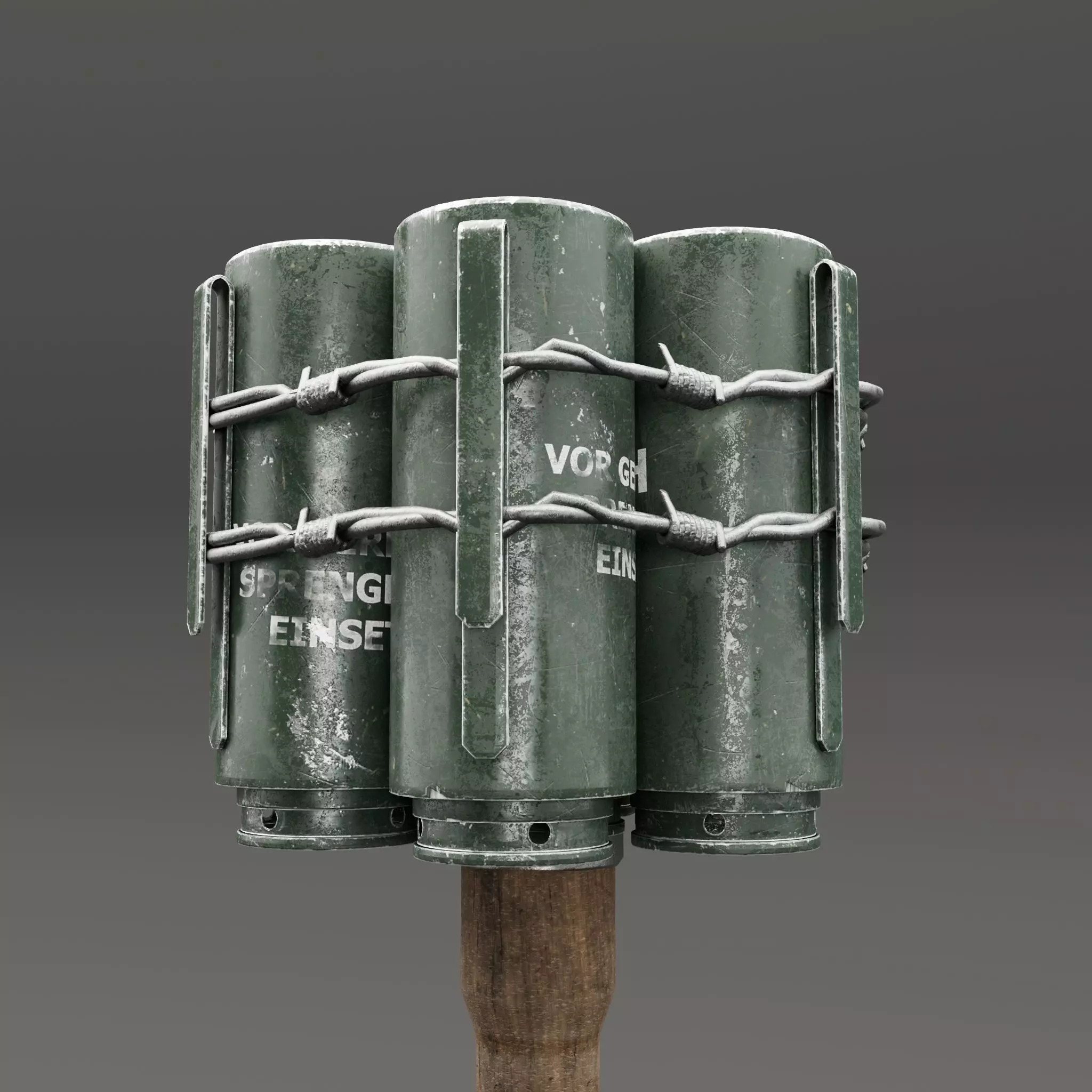 Anti-Tank Grenade - Maya Arnold Shader 3D model_0