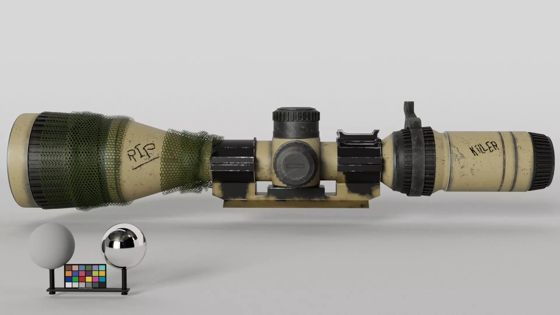 Tactical Scope - Maya Arnold Shader 3D model