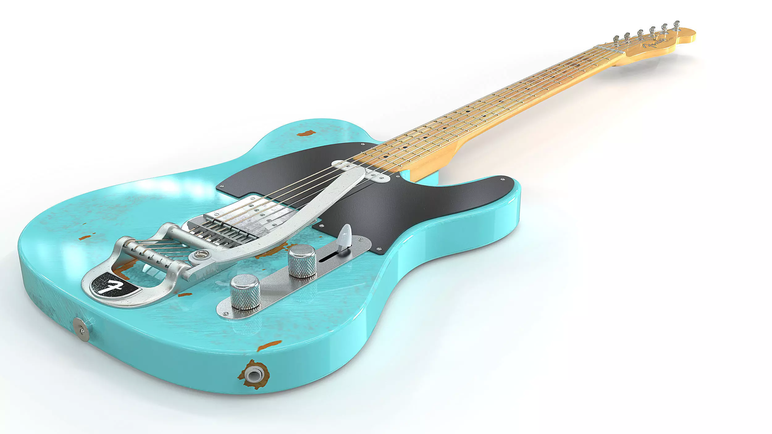 Telecaster Aqua 3D model
