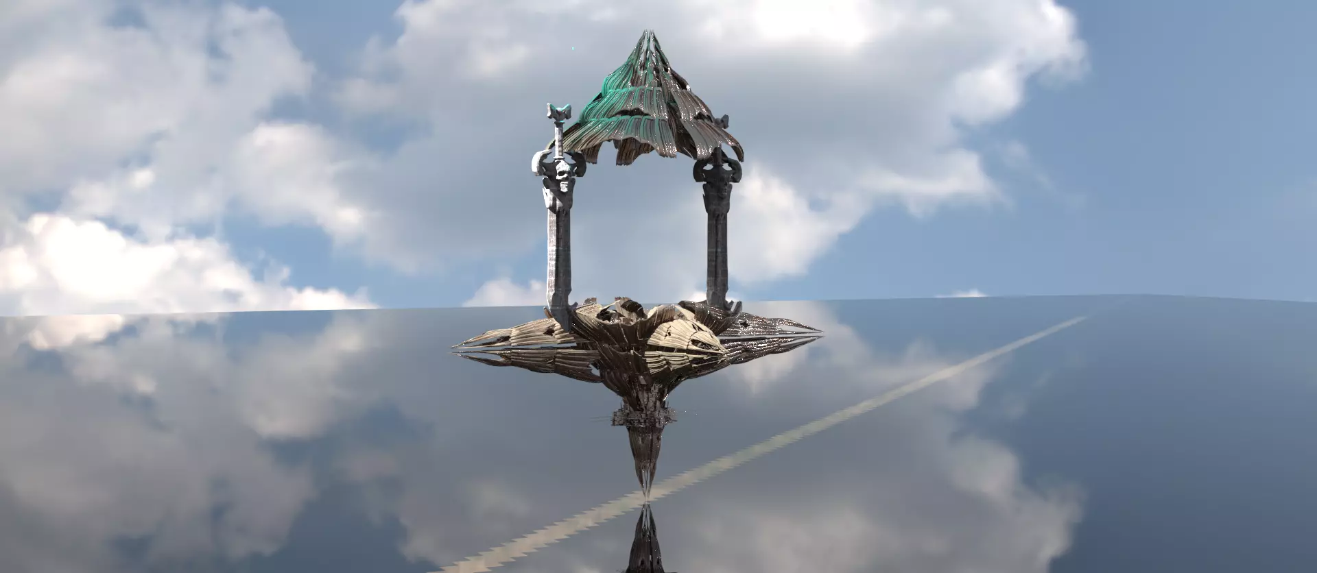 Scull destroyer arch 2 3D model_0