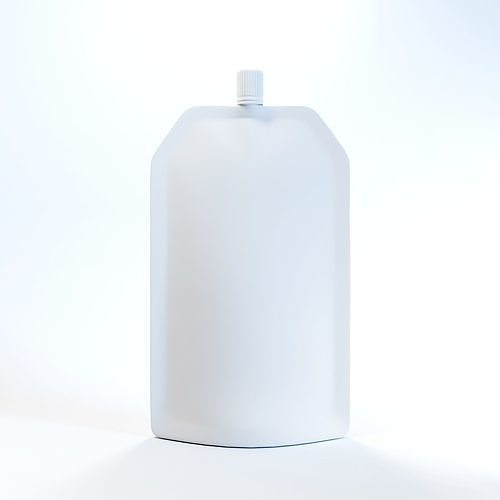 Blank Packaging with Top Spout Lid 3D Model 3D model