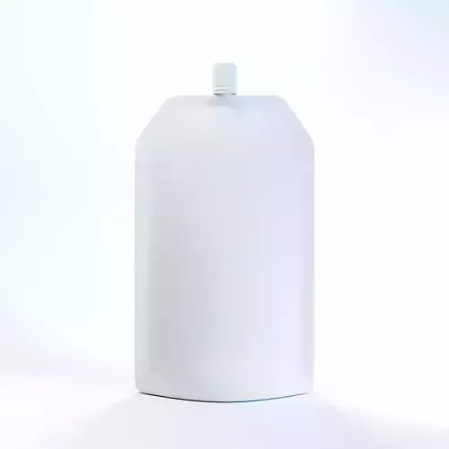 Blank Packaging with Top Spout Lid 3D Model 3D model