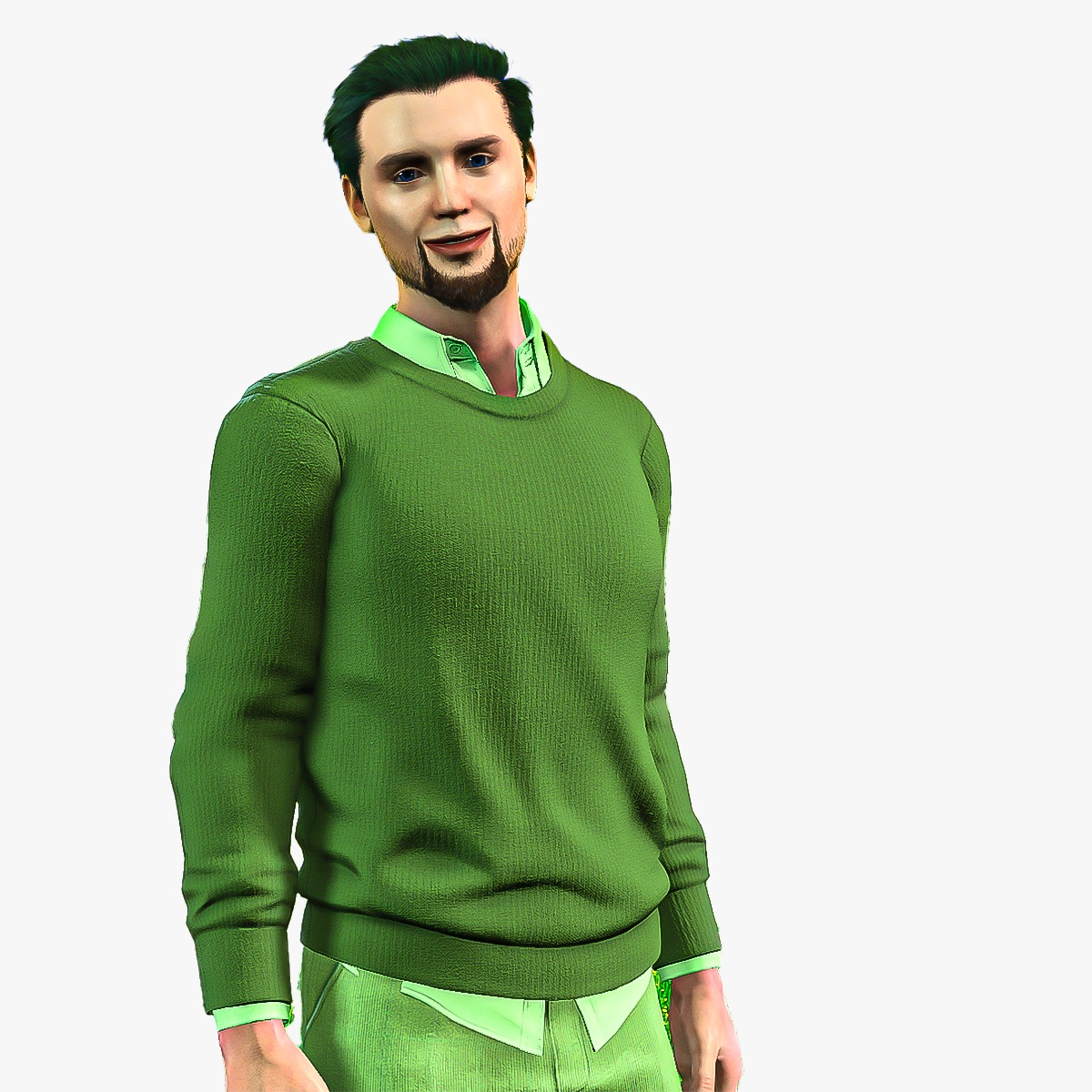 vegetarian Low-poly 3D model_6