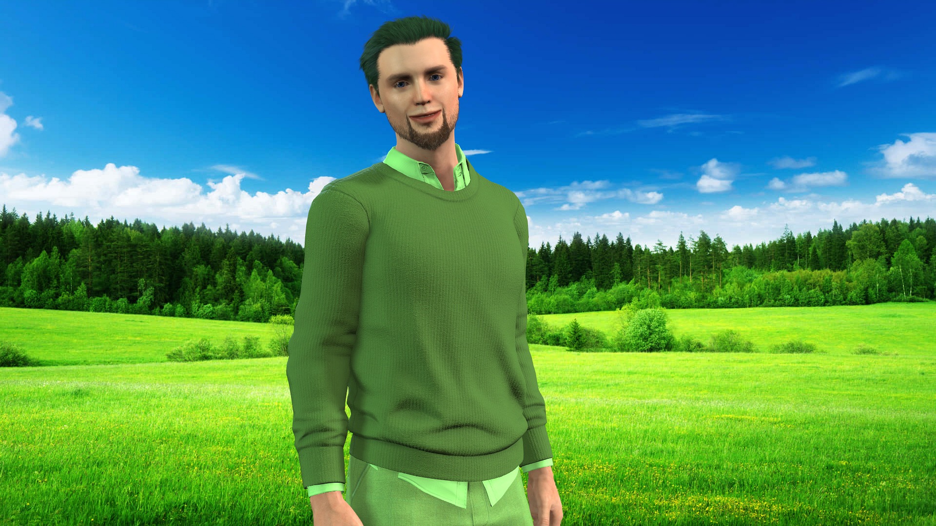 vegetarian Low-poly 3D model_7