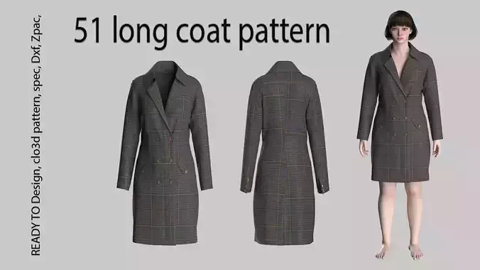 51 long coat pattern