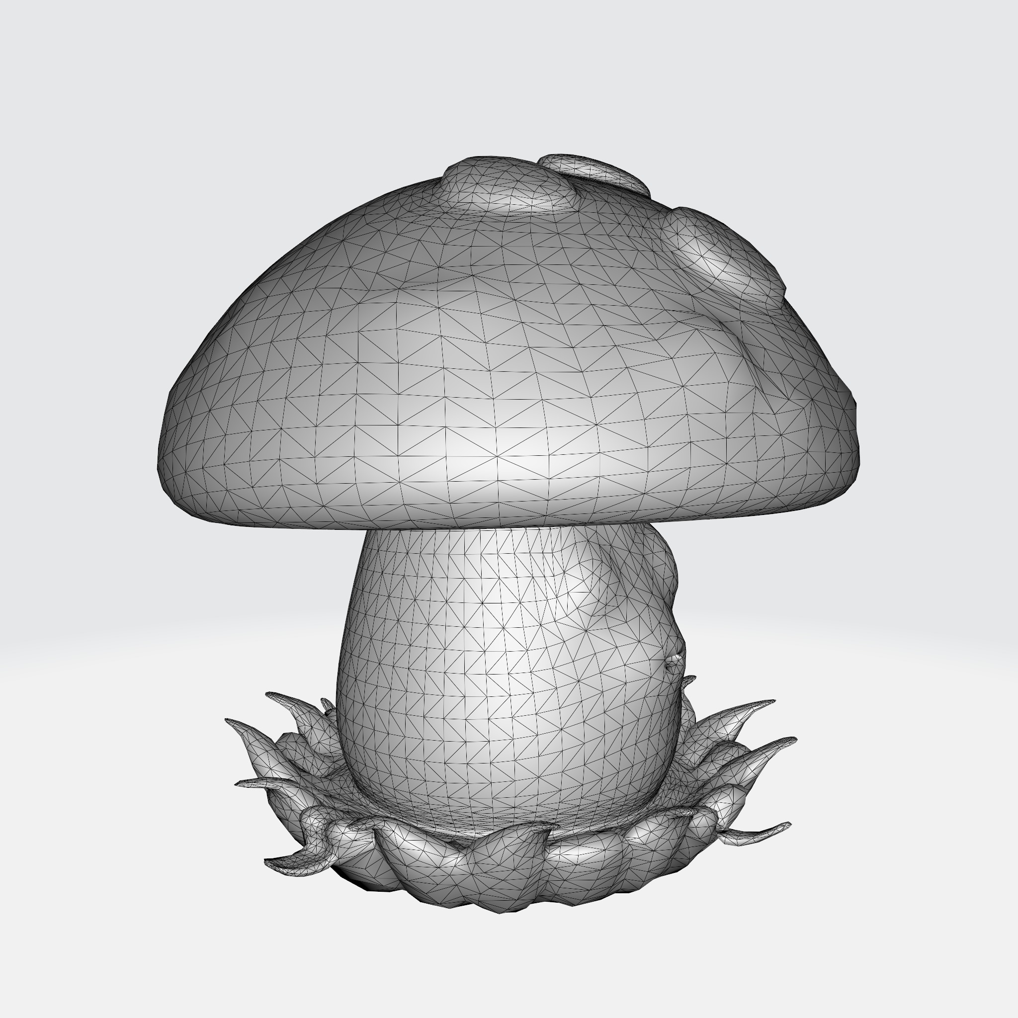 cartoon mushroom 3D model_12