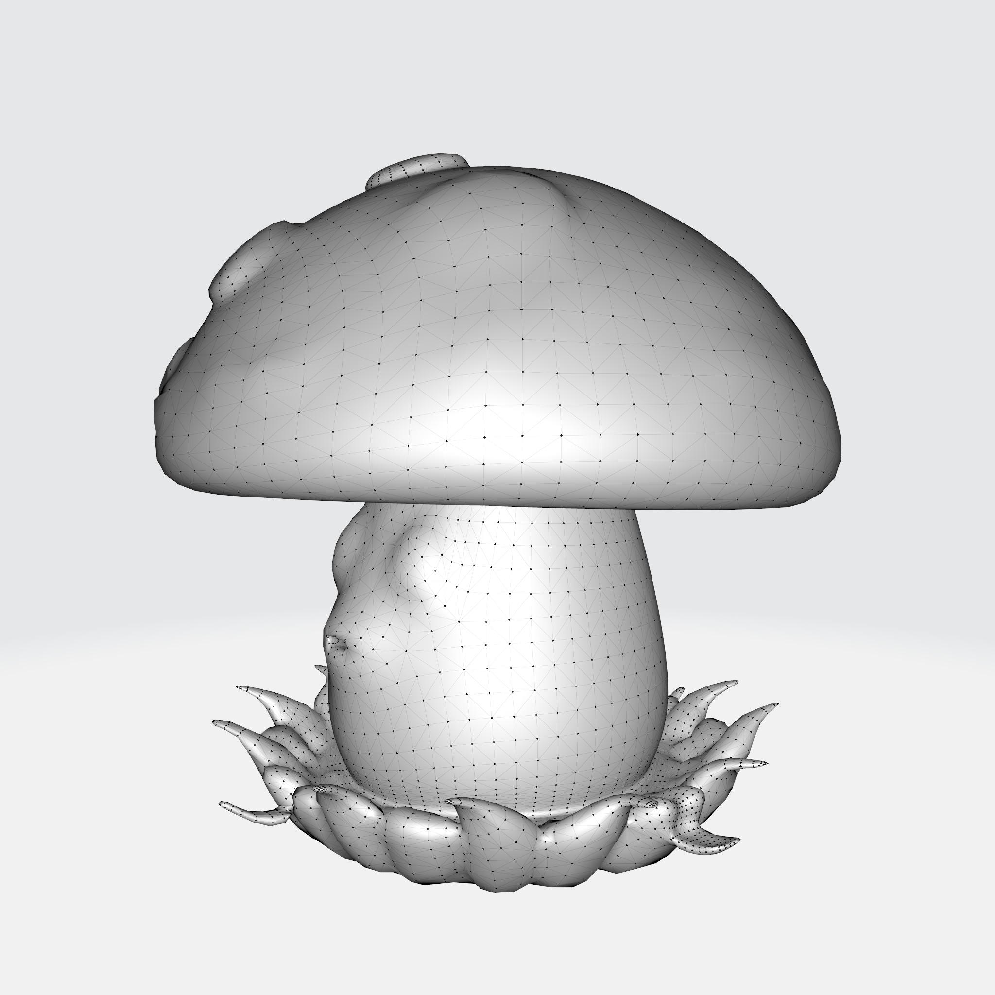 cartoon mushroom 3D model_14