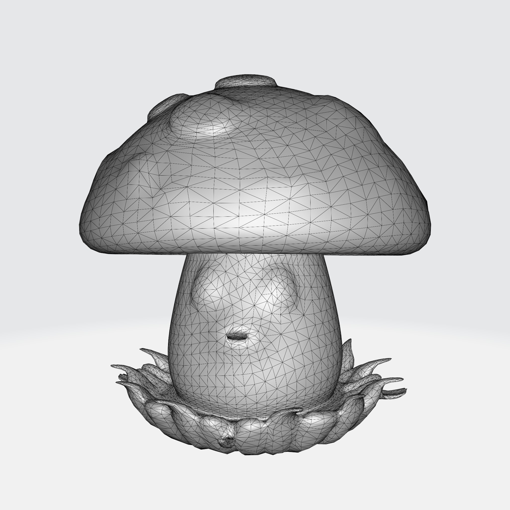cartoon mushroom 3D model_10