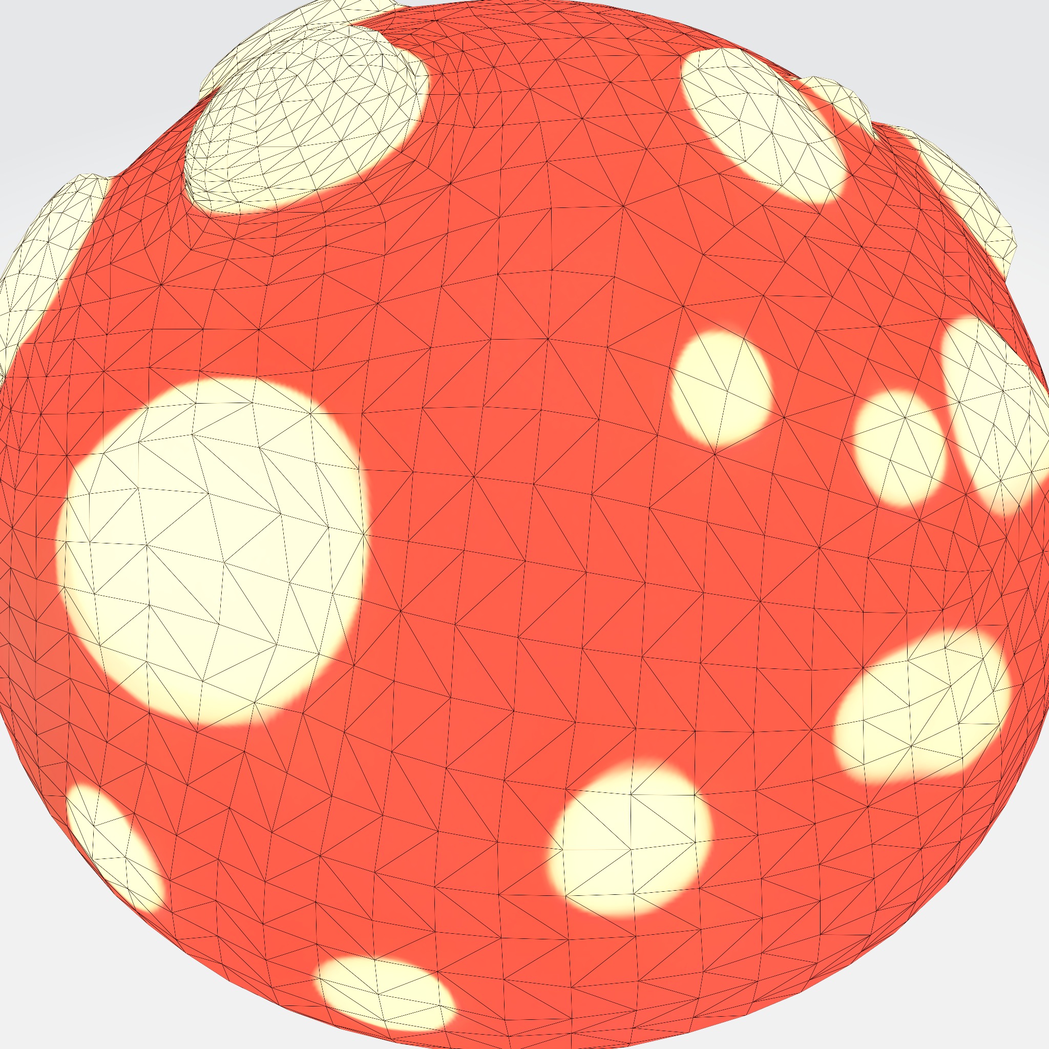 cartoon mushroom 3D model_6