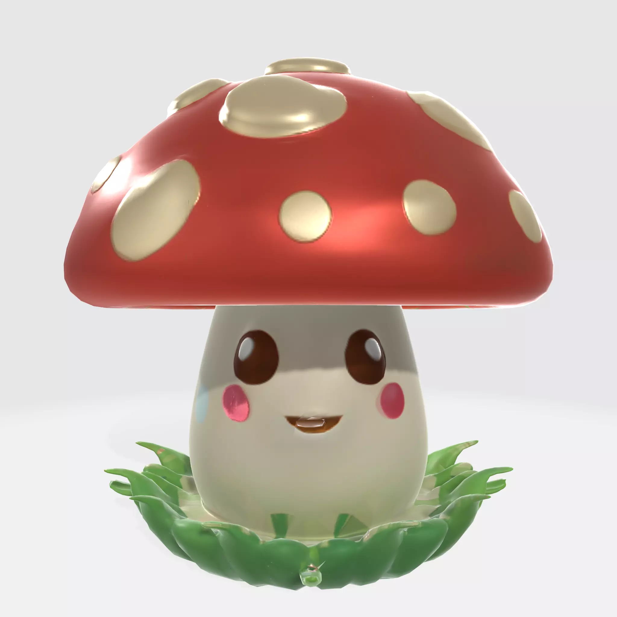 cartoon mushroom 3D model_0