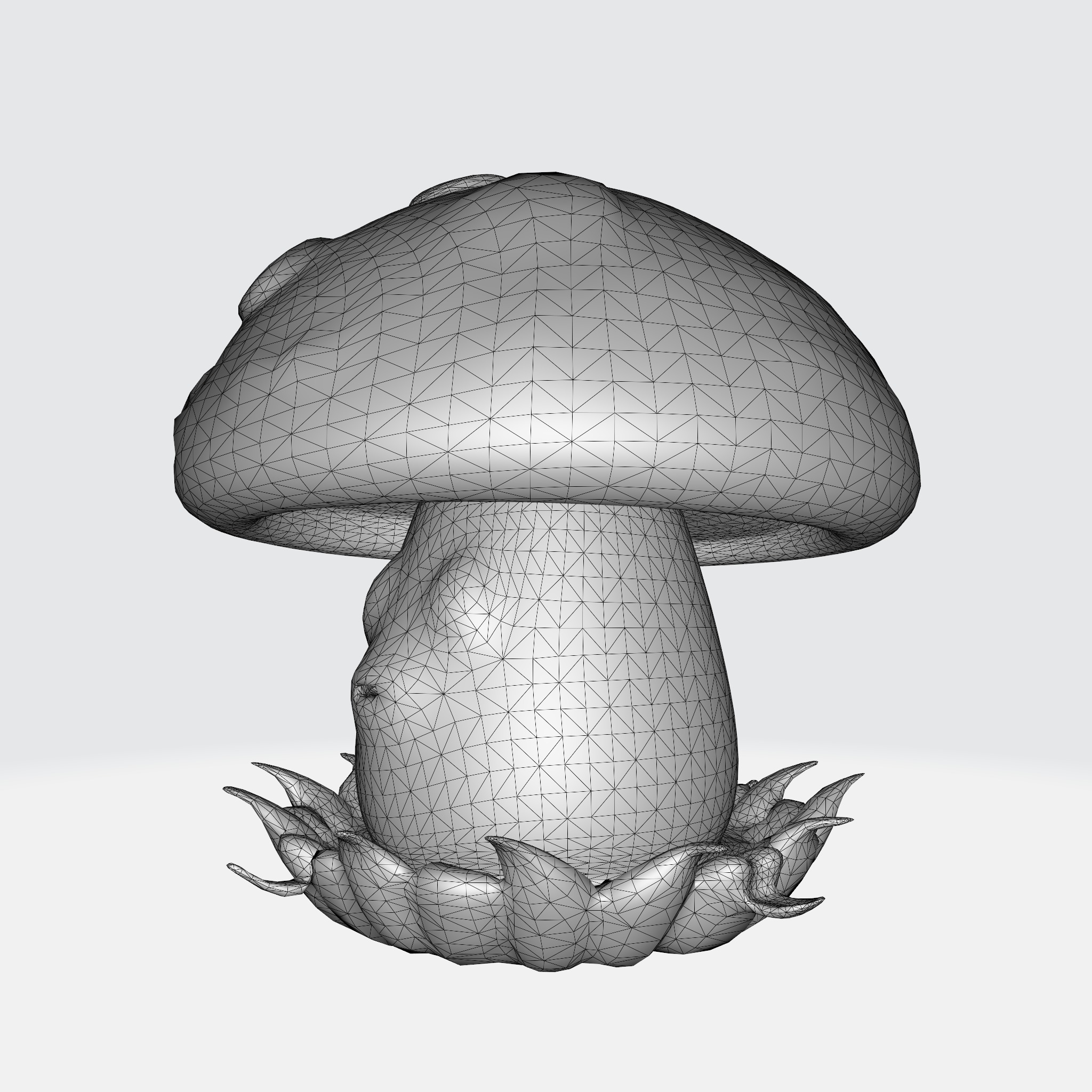 cartoon mushroom 3D model_11