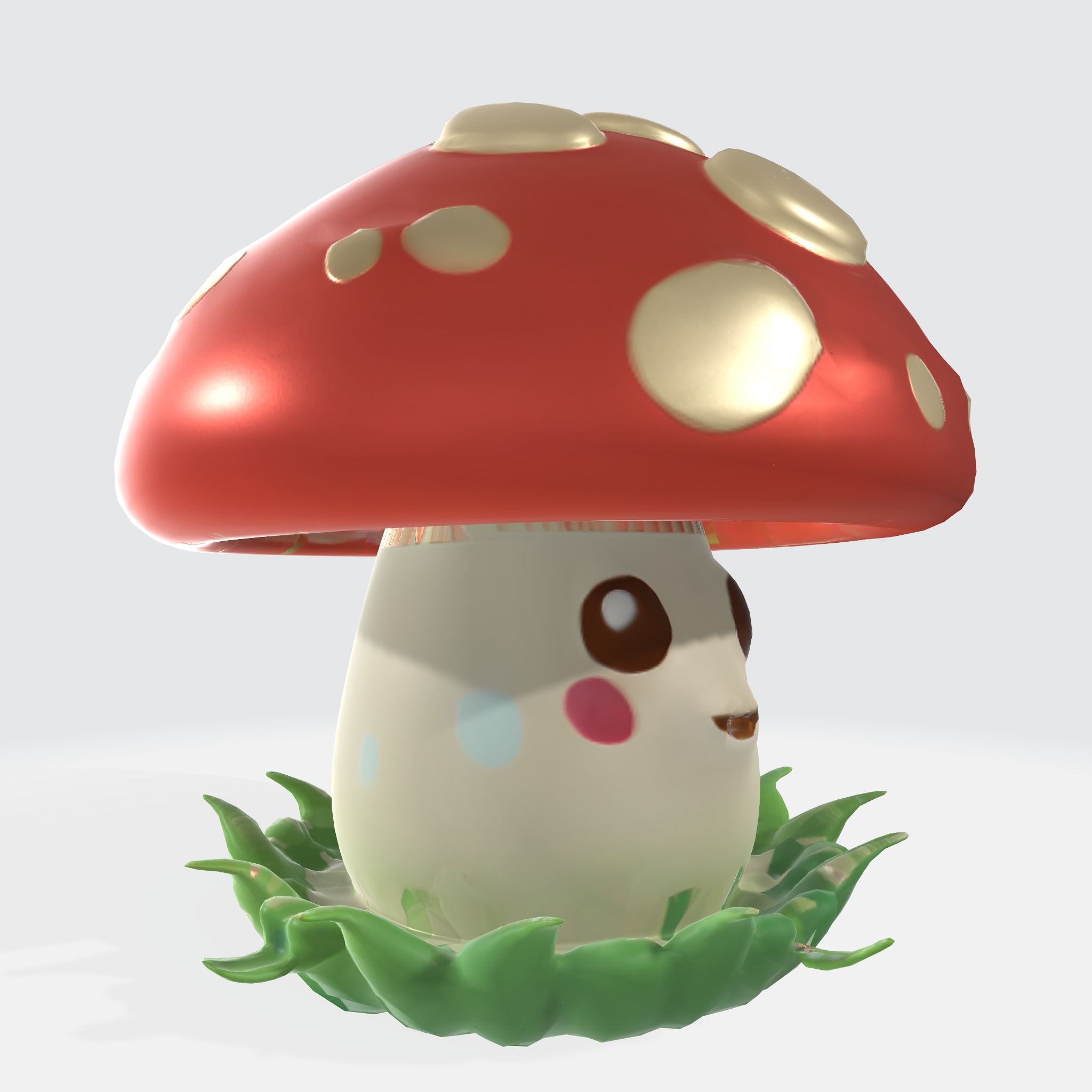 cartoon mushroom 3D model_3