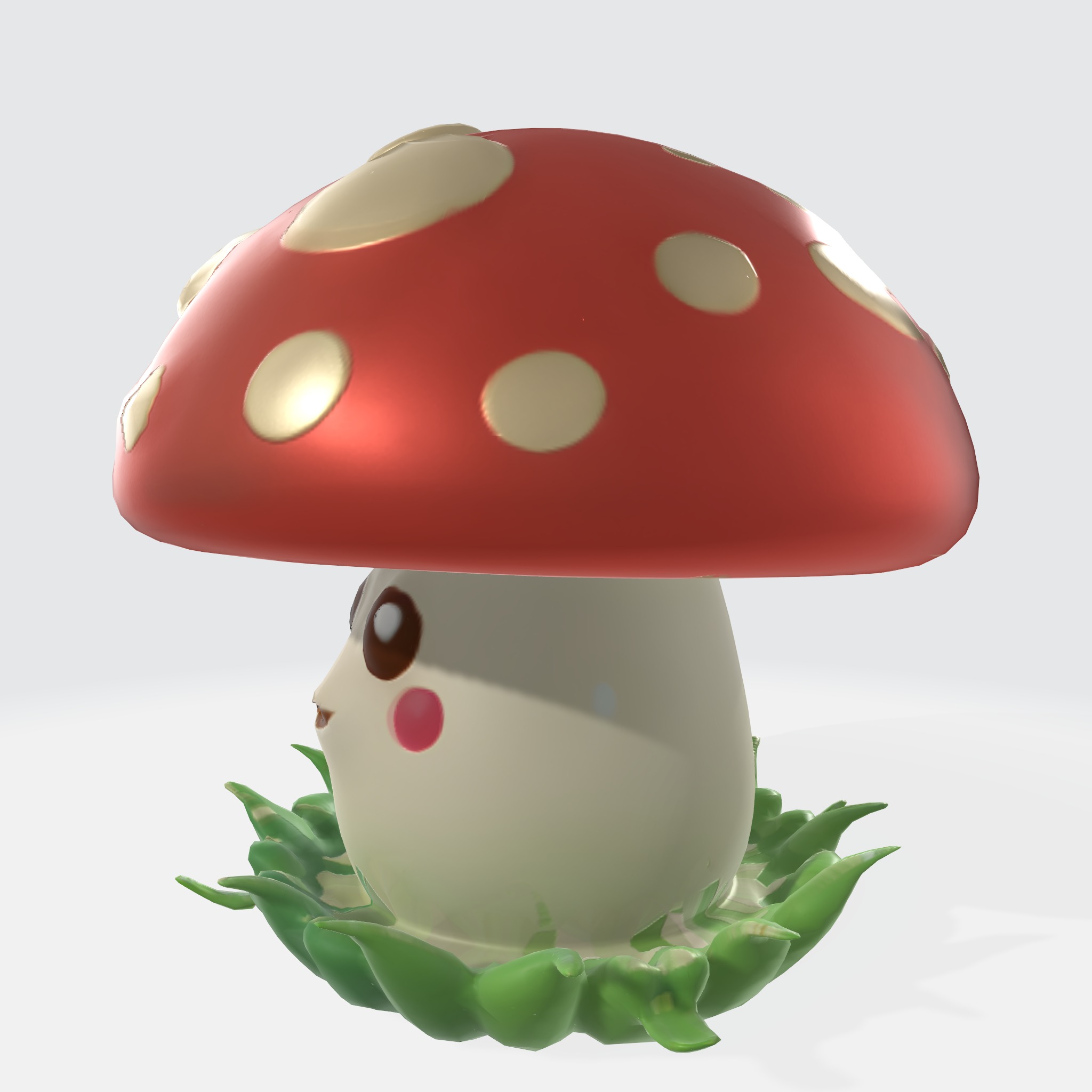 cartoon mushroom 3D model_1
