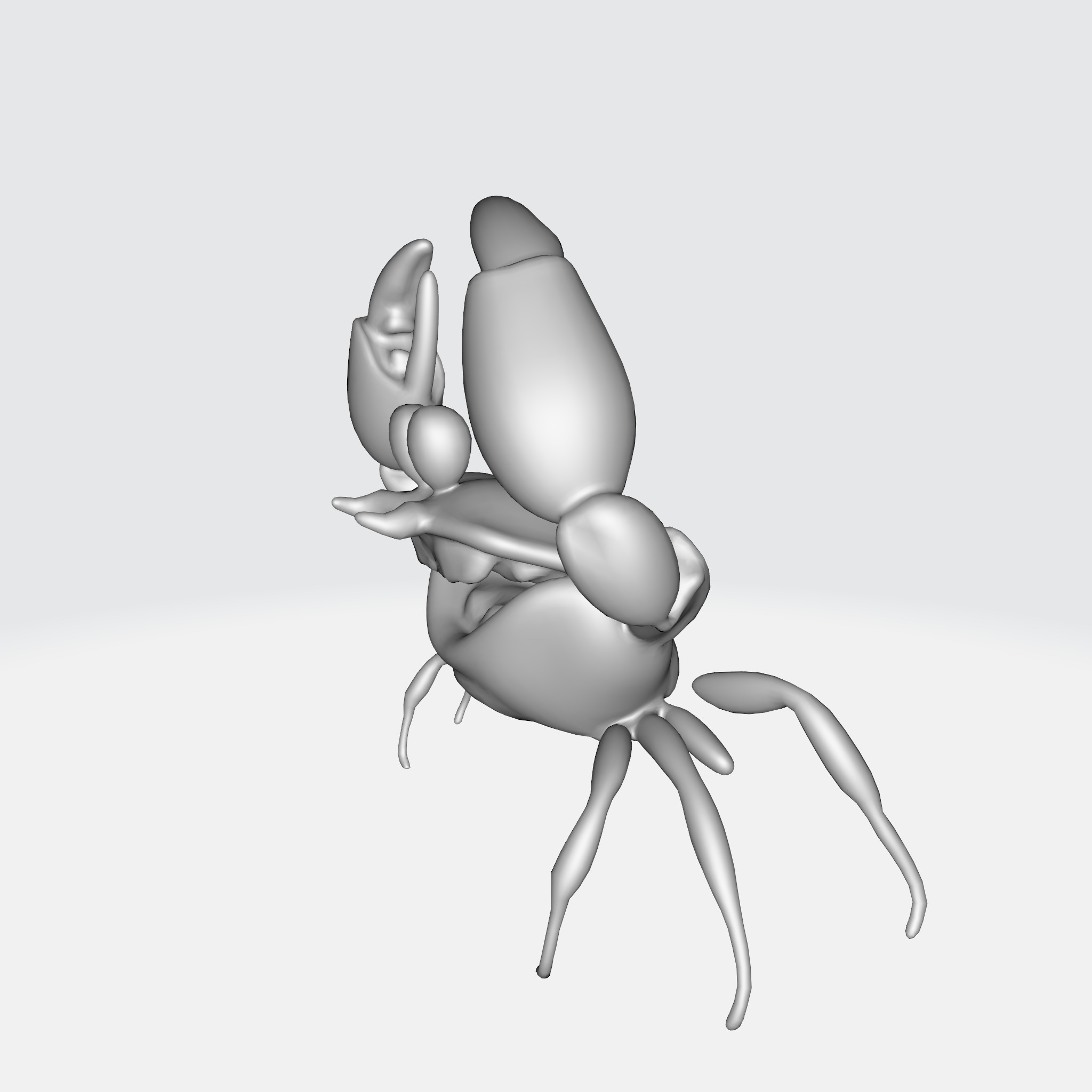 Cartoon Crab 3D model_8