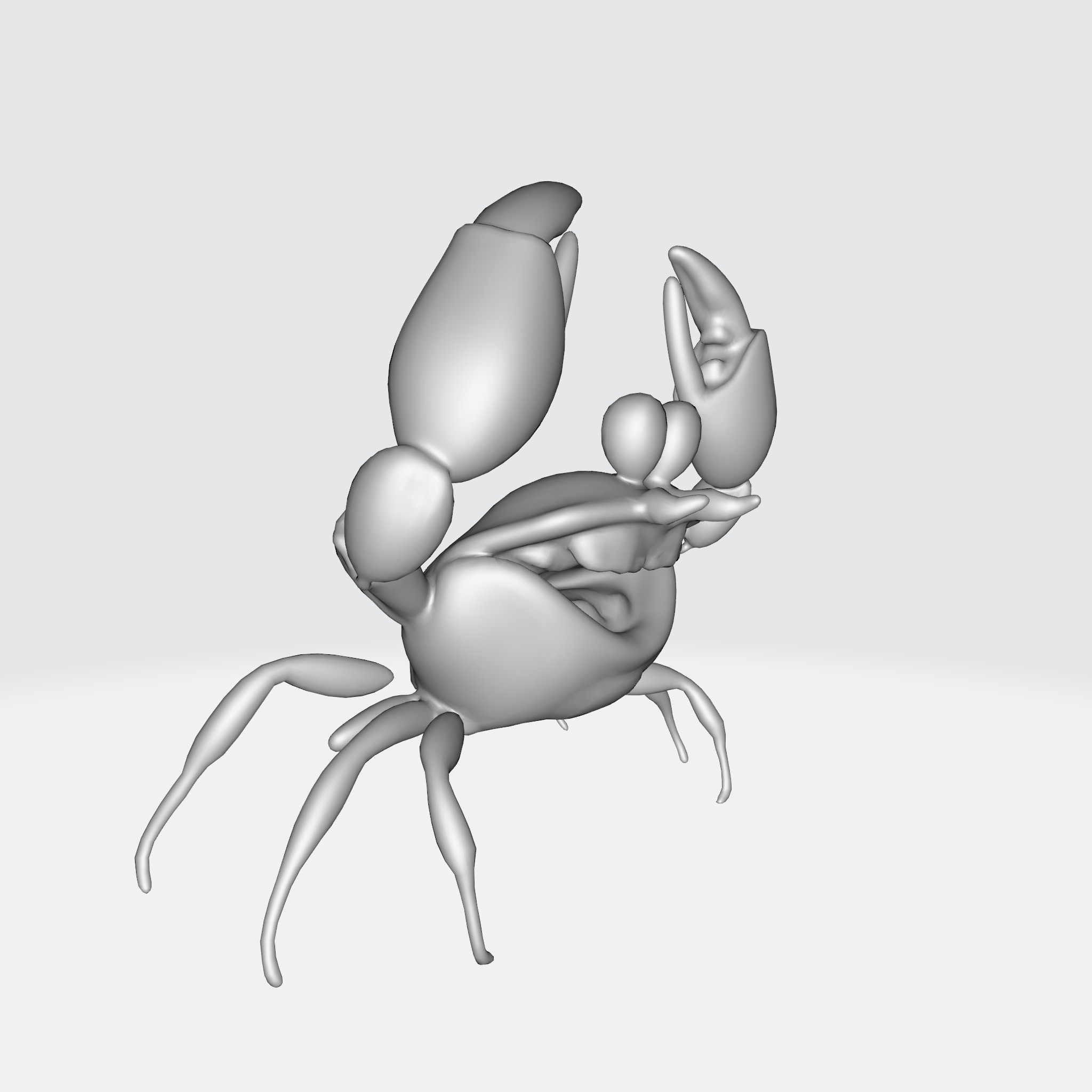 Cartoon Crab 3D model_9