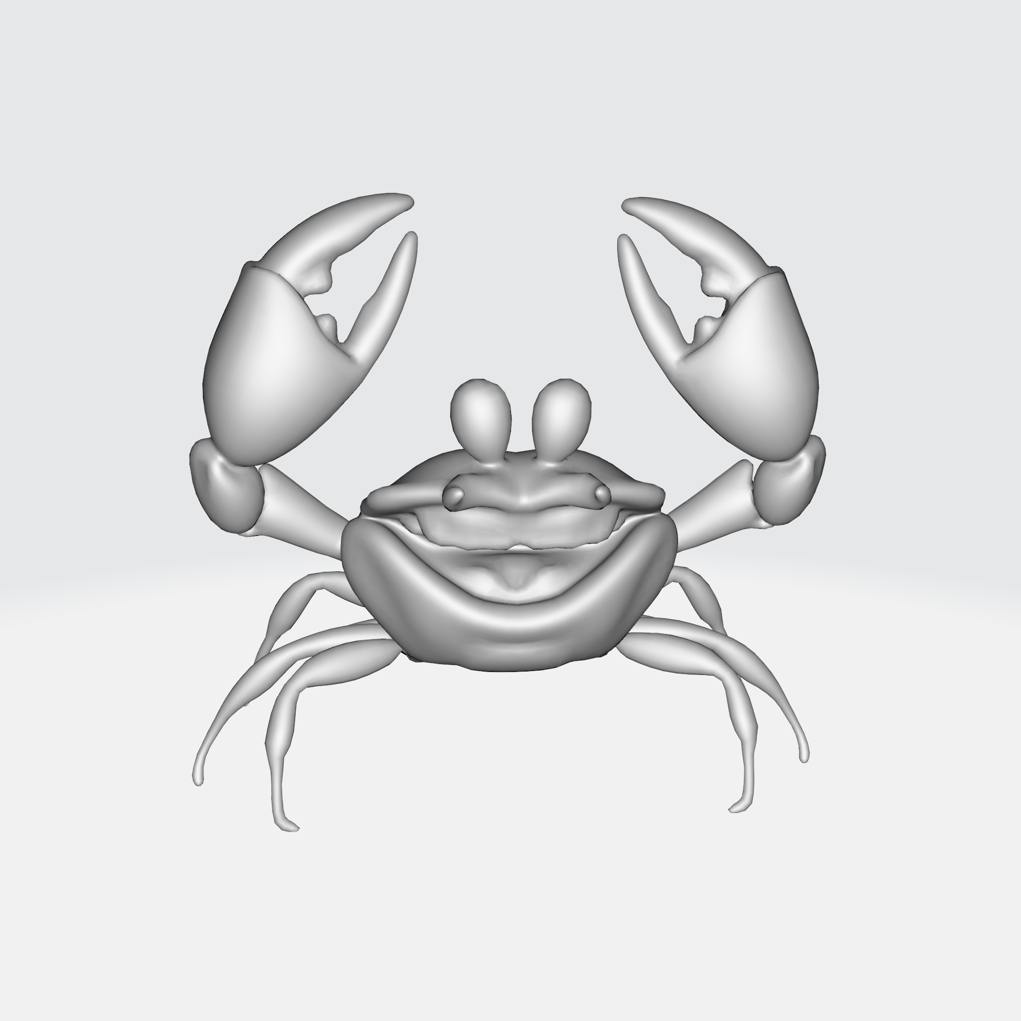 Cartoon Crab 3D model_7