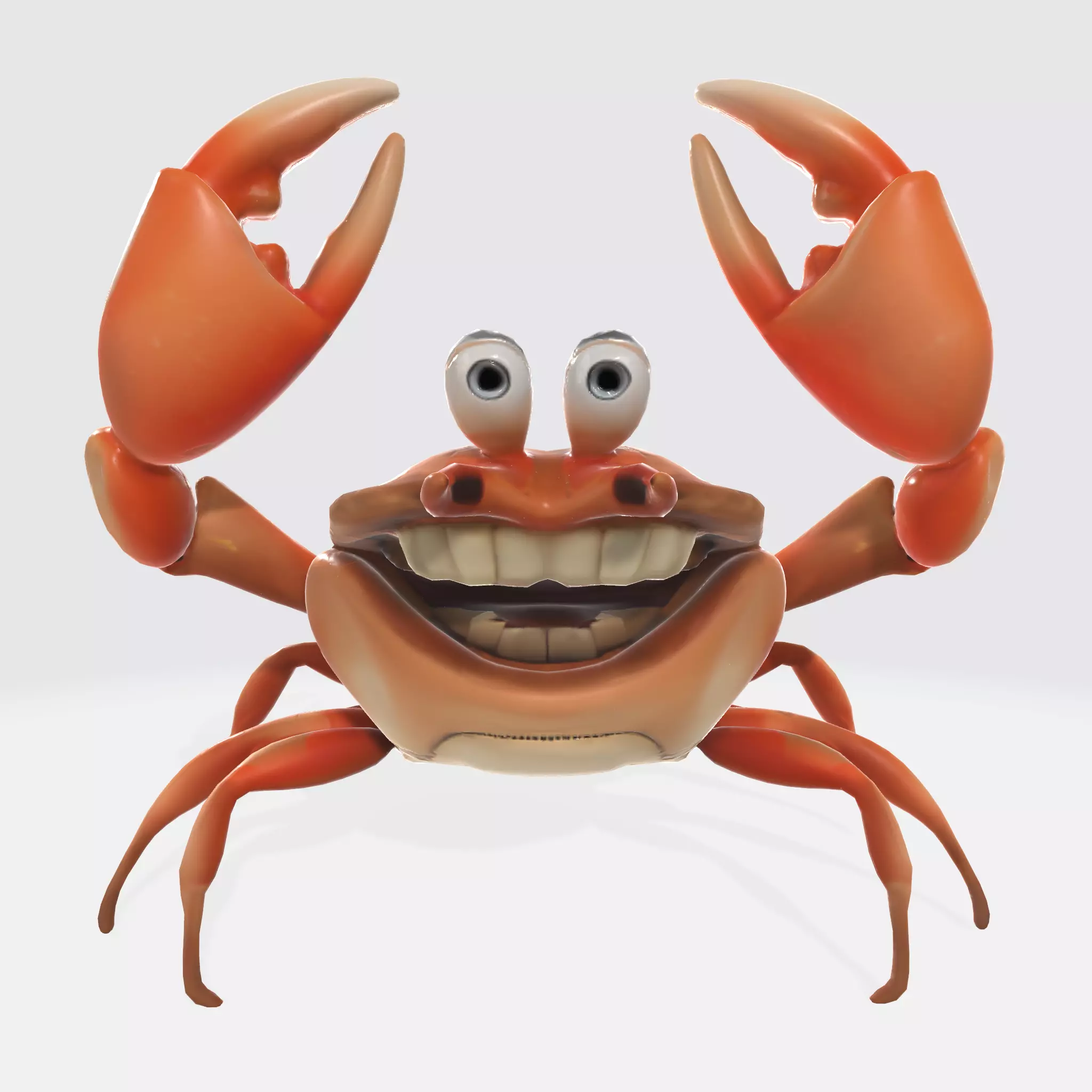 Cartoon Crab 3D model_0