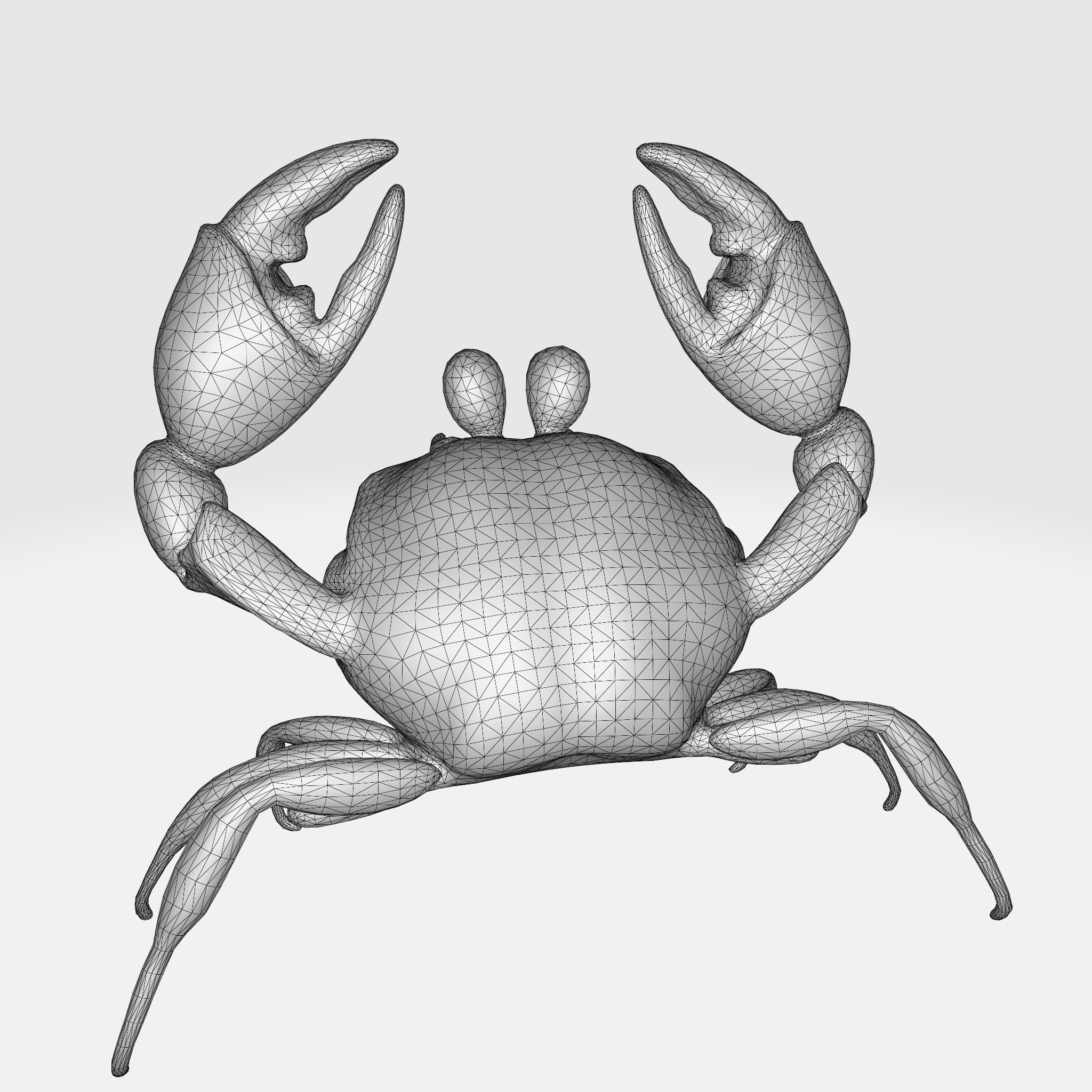 Cartoon Crab 3D model_11