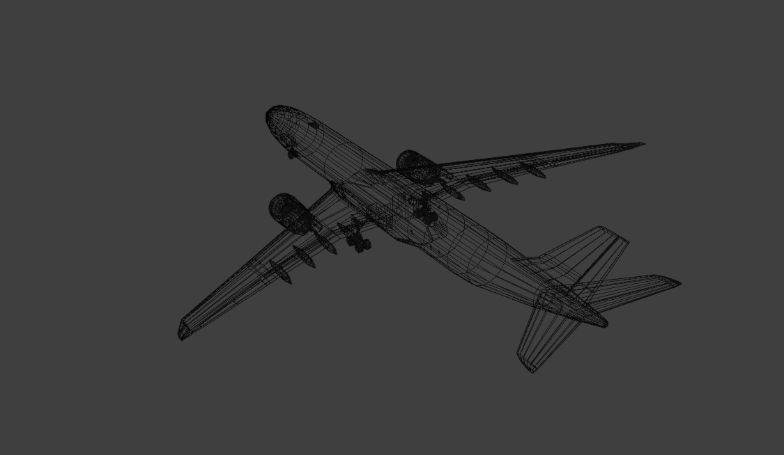 Airbus a330-900neo model with cockpit low poly 10 liveries 3D Model Collection_11