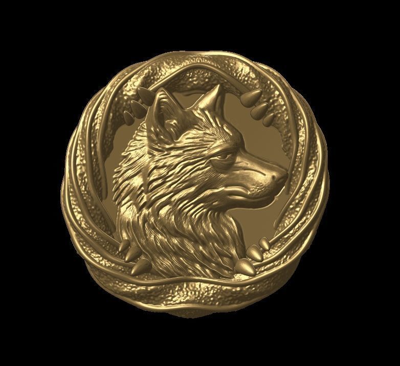 Fox pendant 3D print model_11