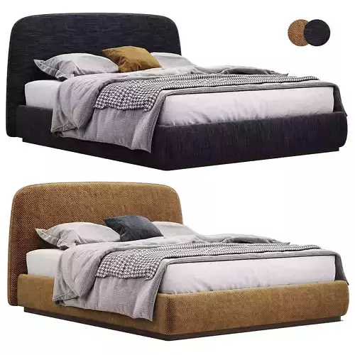  Velvet Bed by Alhome