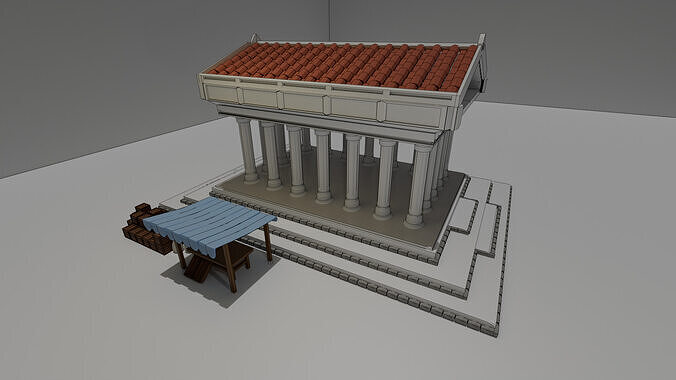 ancient rome building Free 3D model