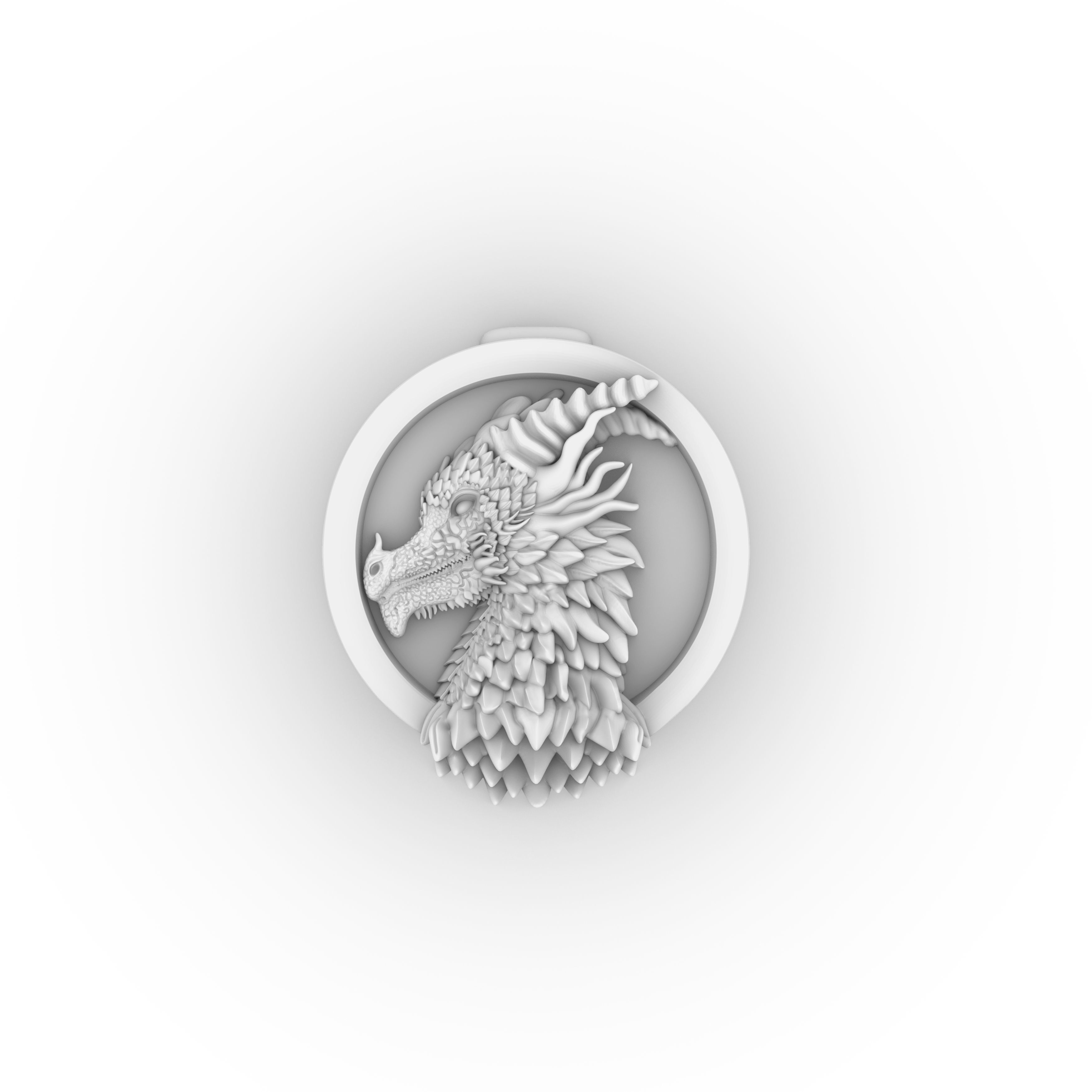 Dragon Pendant 3D print model_5