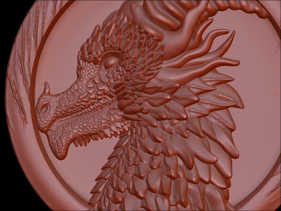 Dragon Pendant 3D print model_11