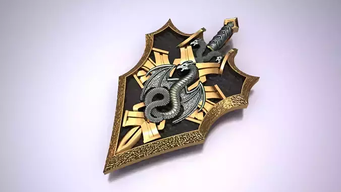 Dragon Pendant jewelry 3D print model