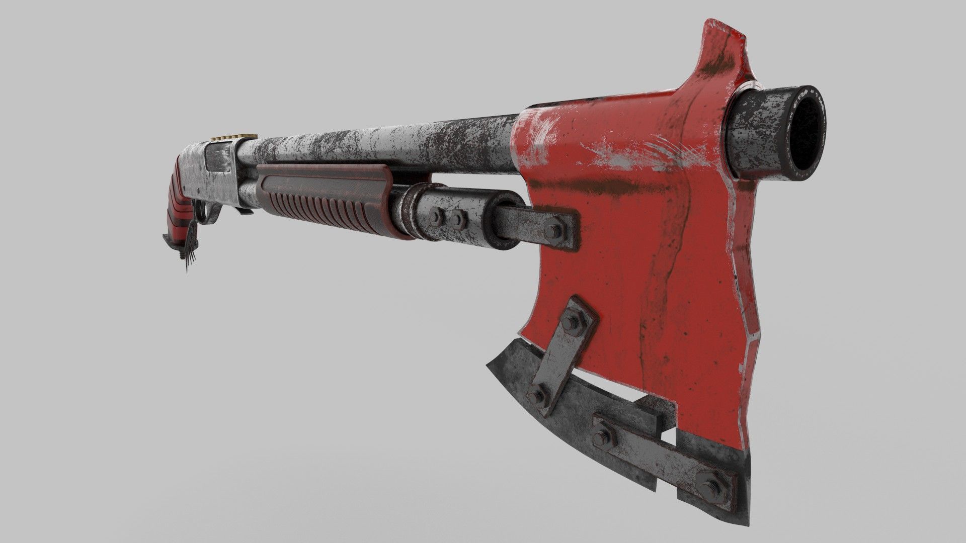 Remington 870 Modified Low-poly 3D model_5