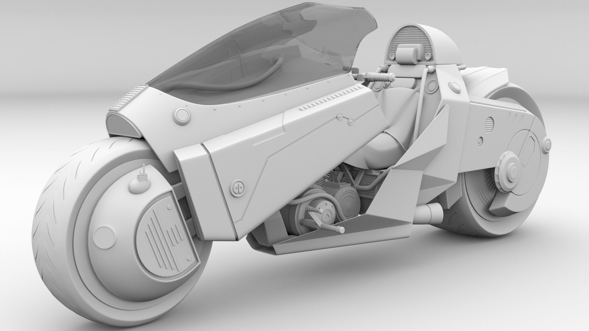 Akira Bike  3D model_1